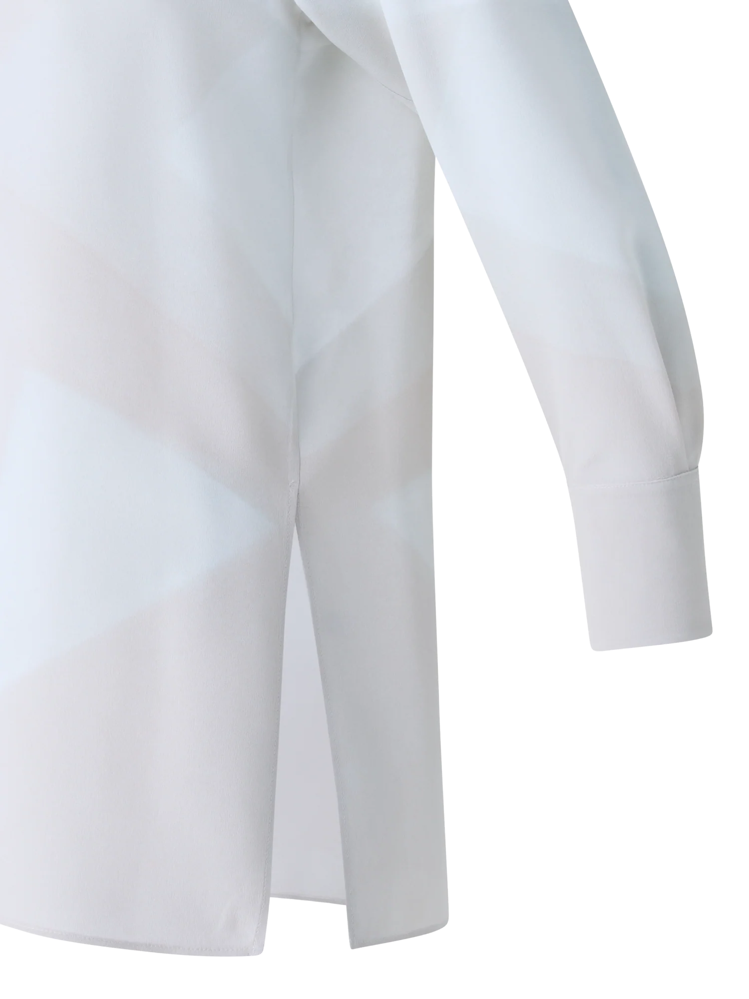 Silk Tunic Blouse with Chiaroscuro Print - Image 2