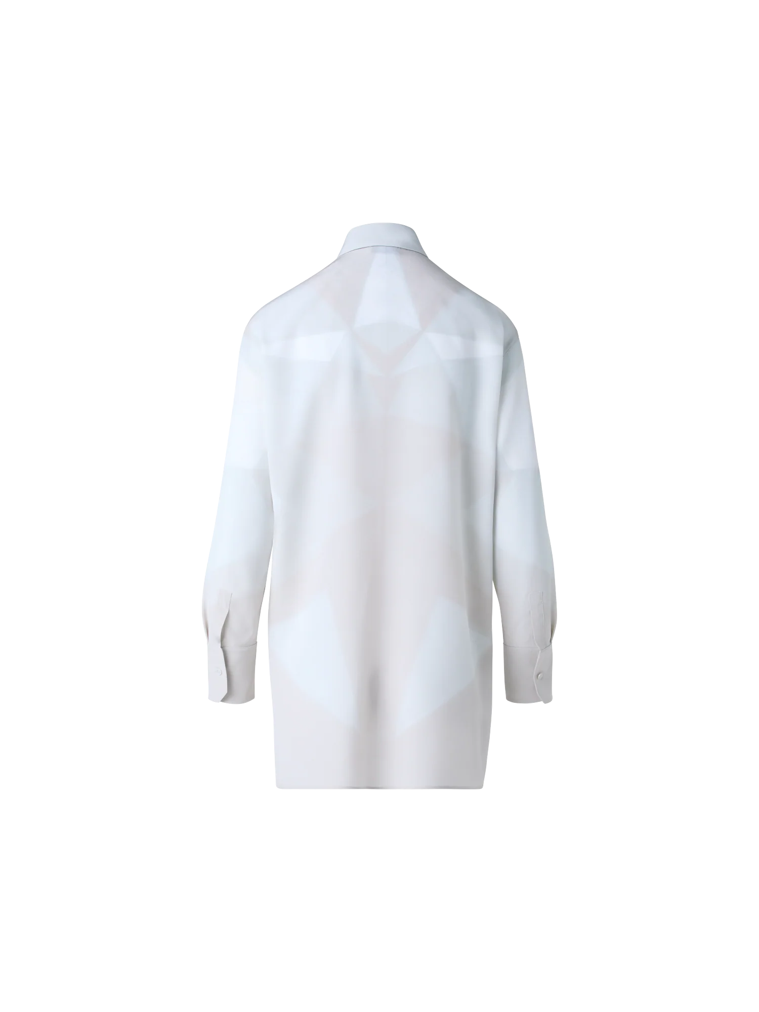 Silk Tunic Blouse with Chiaroscuro Print - Image 3