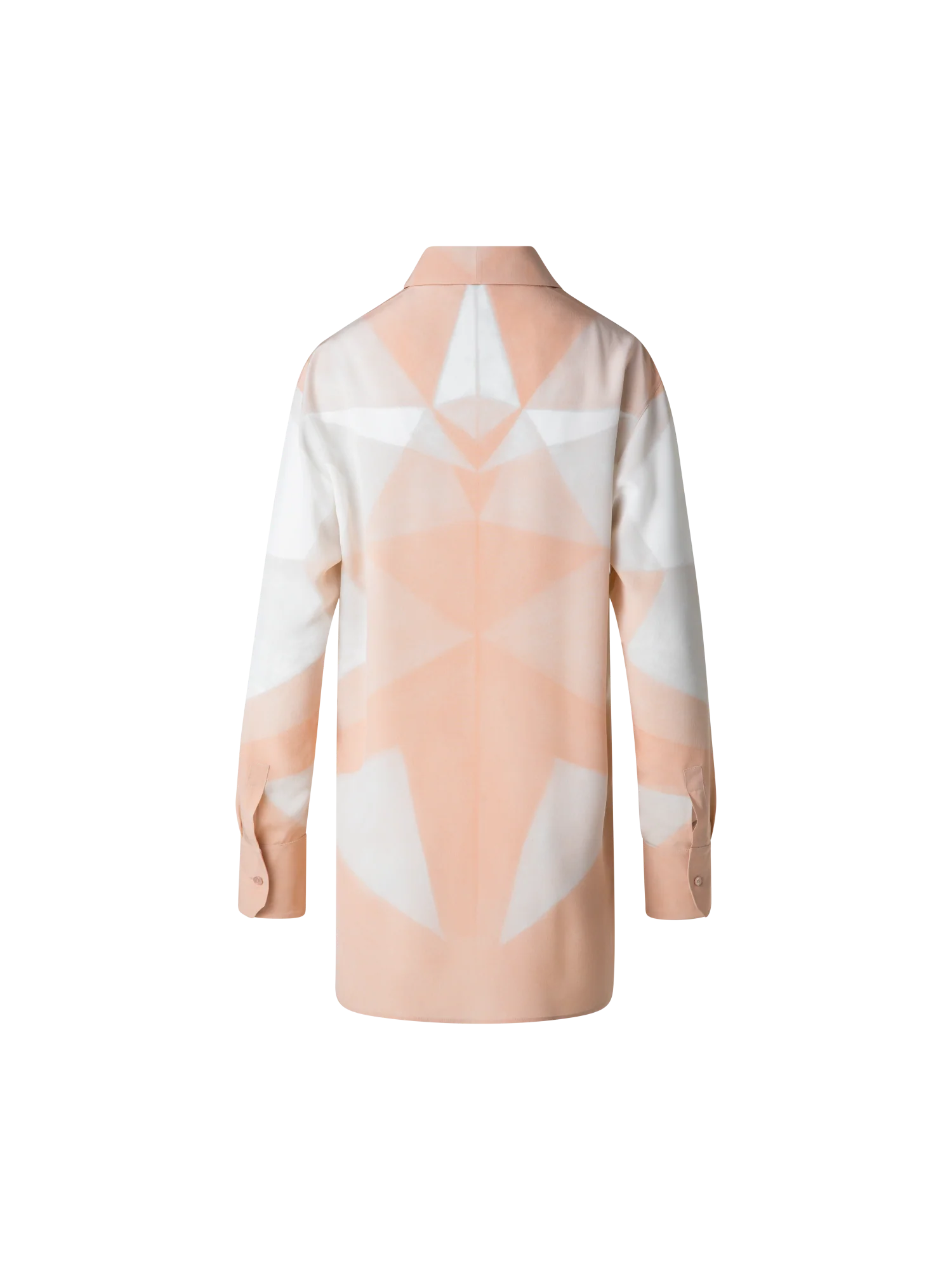 Silk Tunic Blouse with Chiaroscuro Print - Image 3