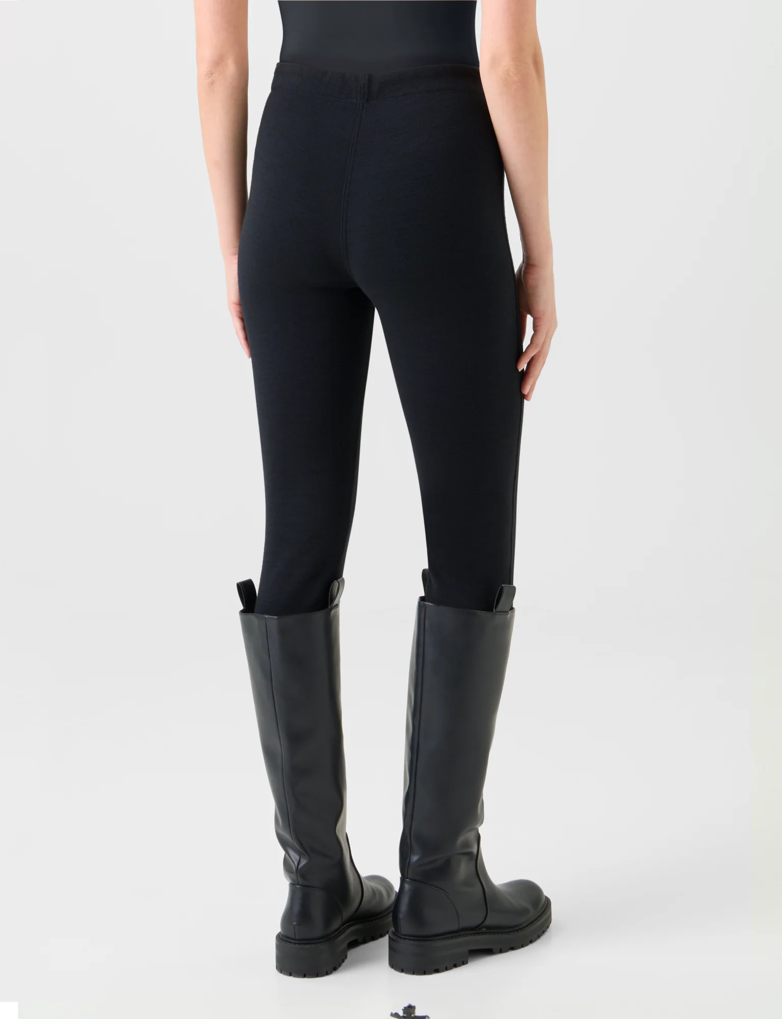 Skinny Wool Cotton Blend Scuba Leggings - Image 6