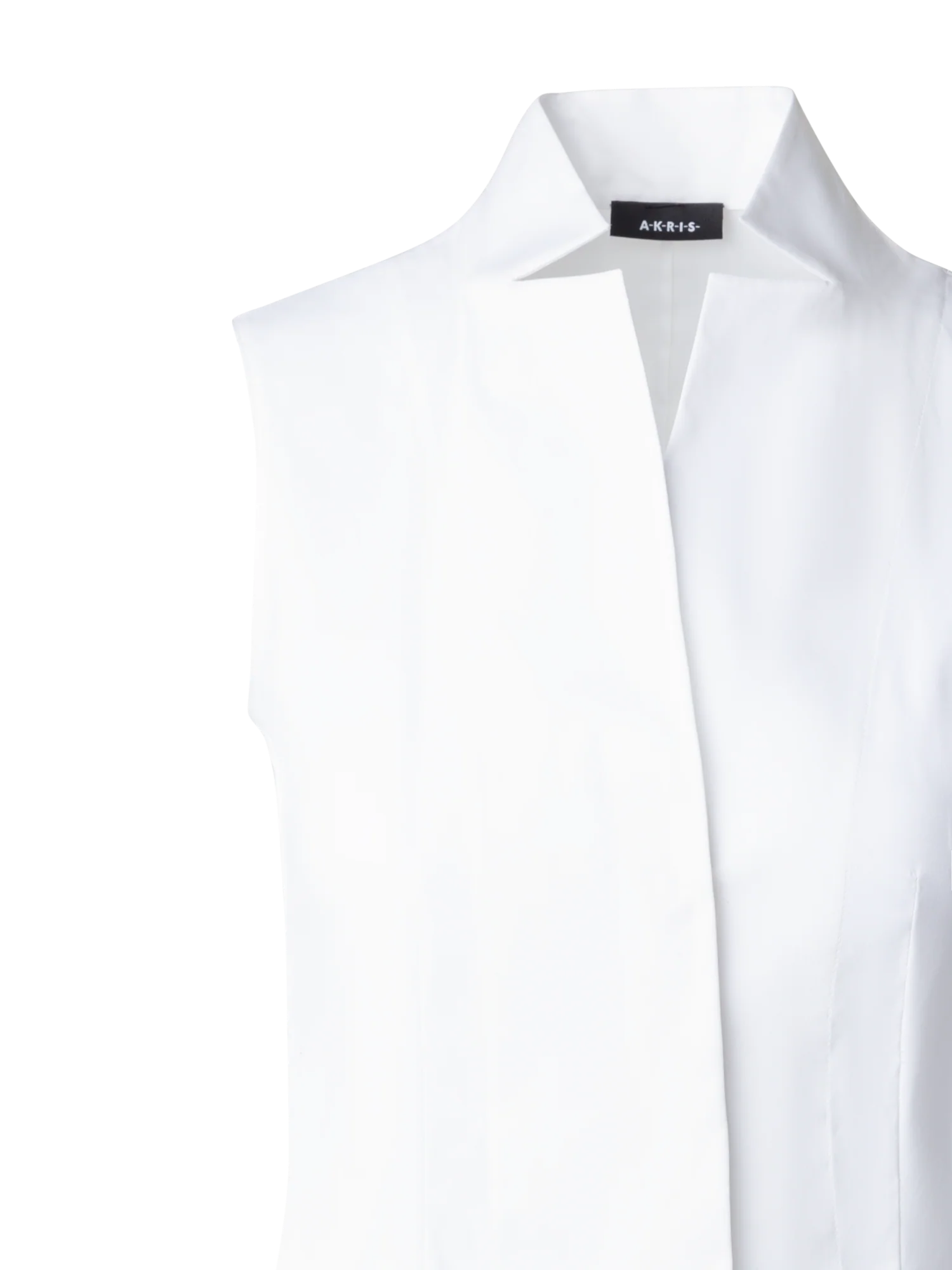Sleeveless Gilet Blouse with Stretch Construction - Image 4