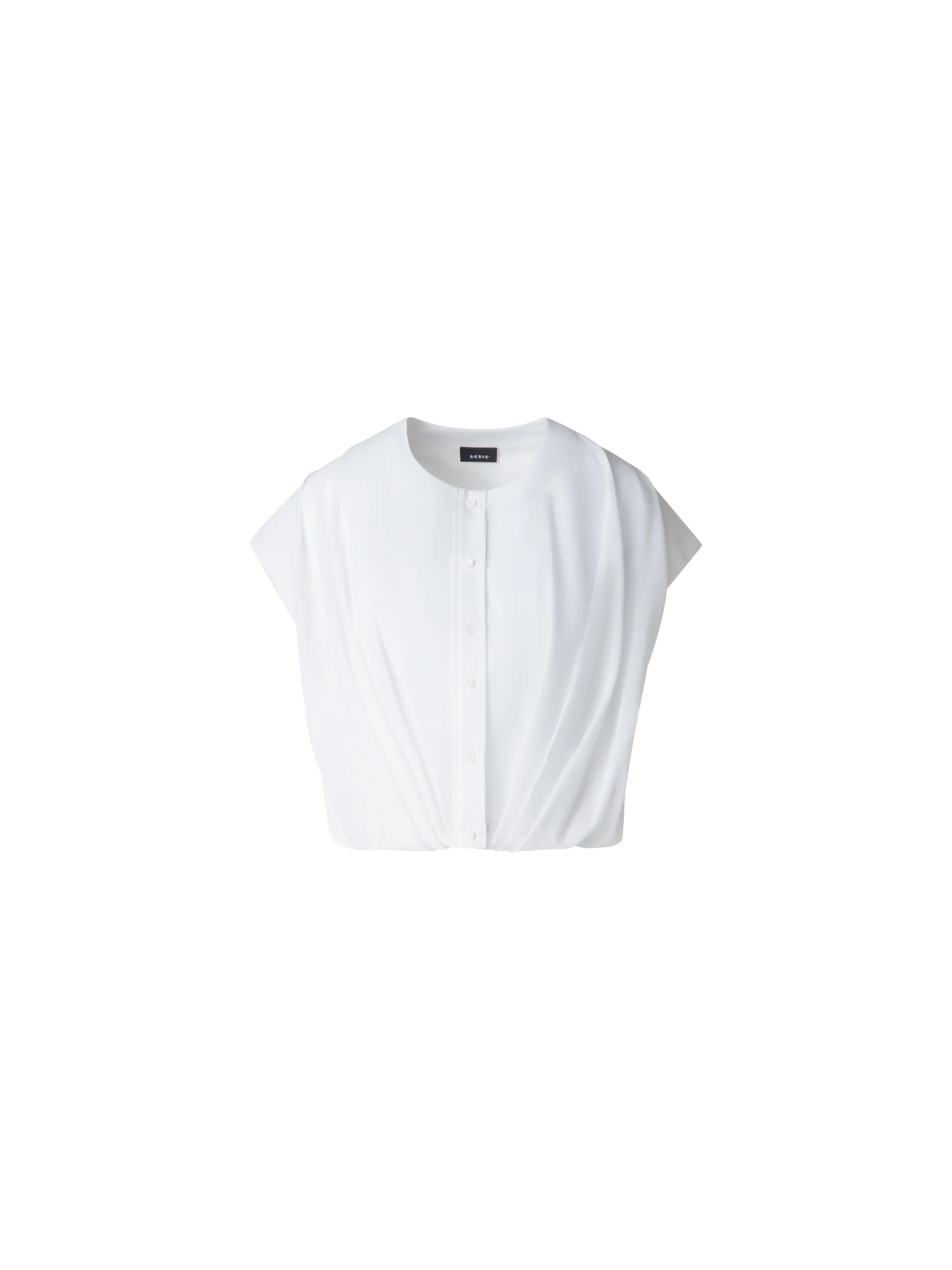 Sleeveless Cotton Voile Blouse