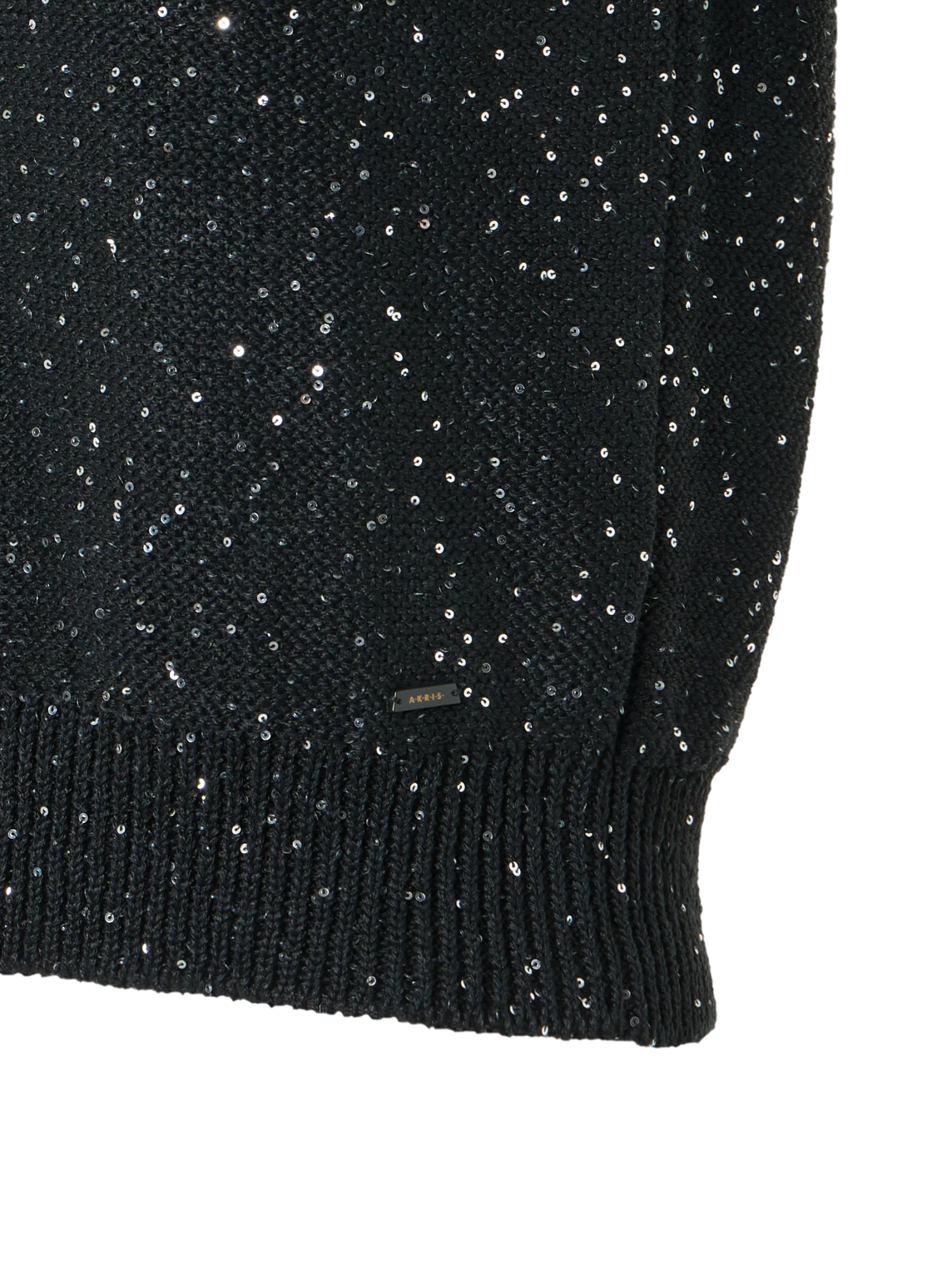 Sleeveless Linen Cotton Knit Top with Sequins - Image 2