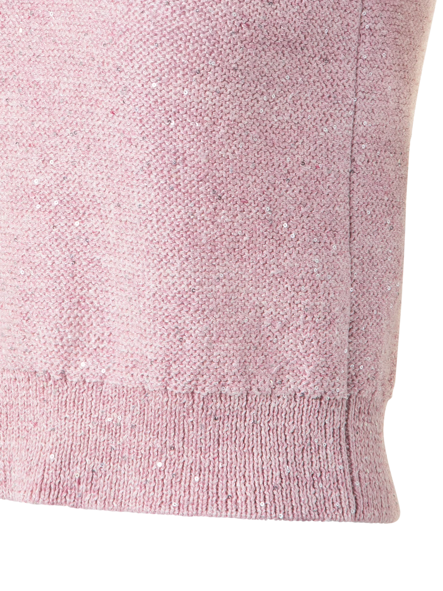 Sleeveless Linen Cotton Knit Top with Sequins - Image 3