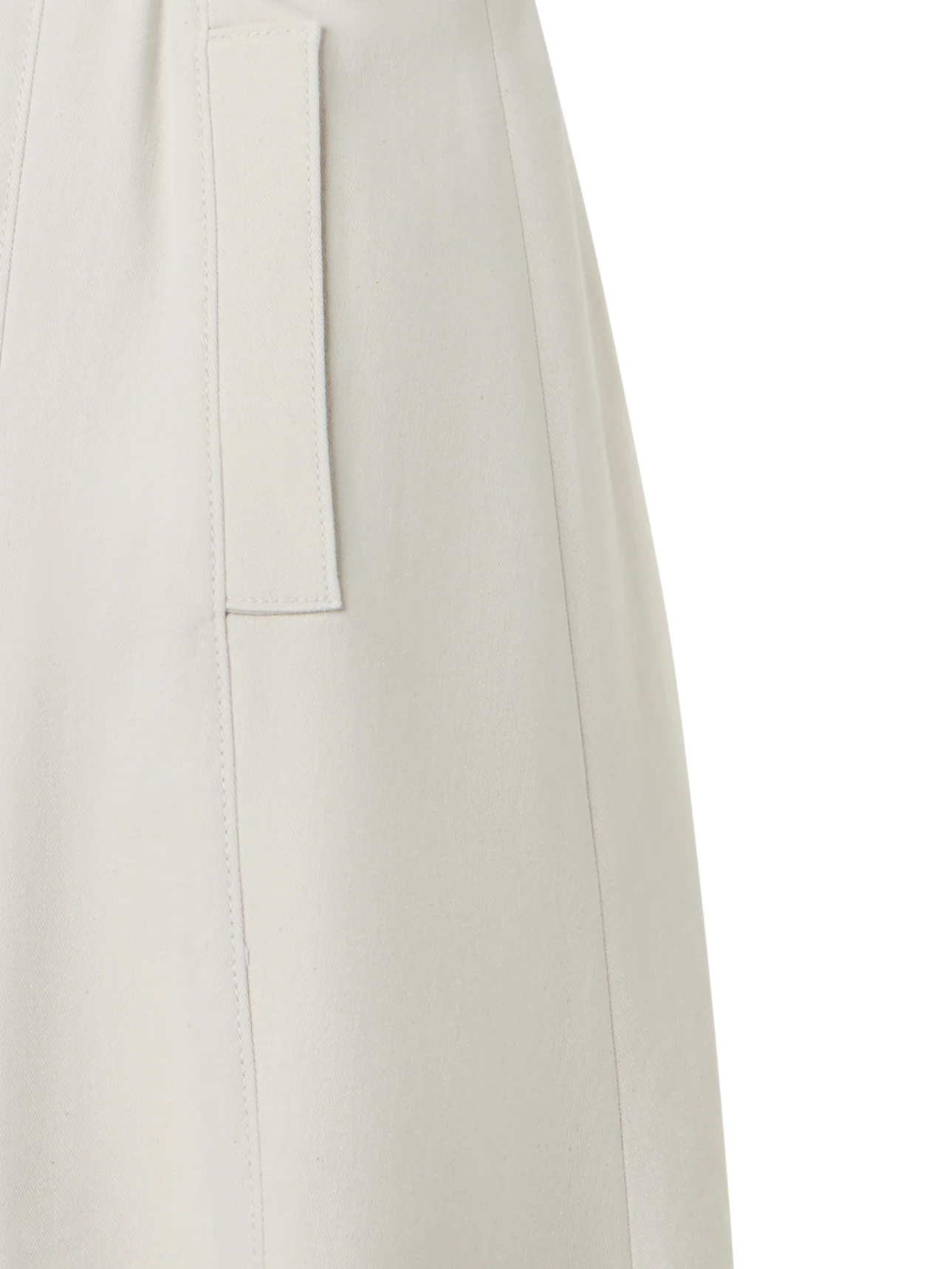 Sleeveless Midi Shirt Dress in Cotton Denim - Image 2