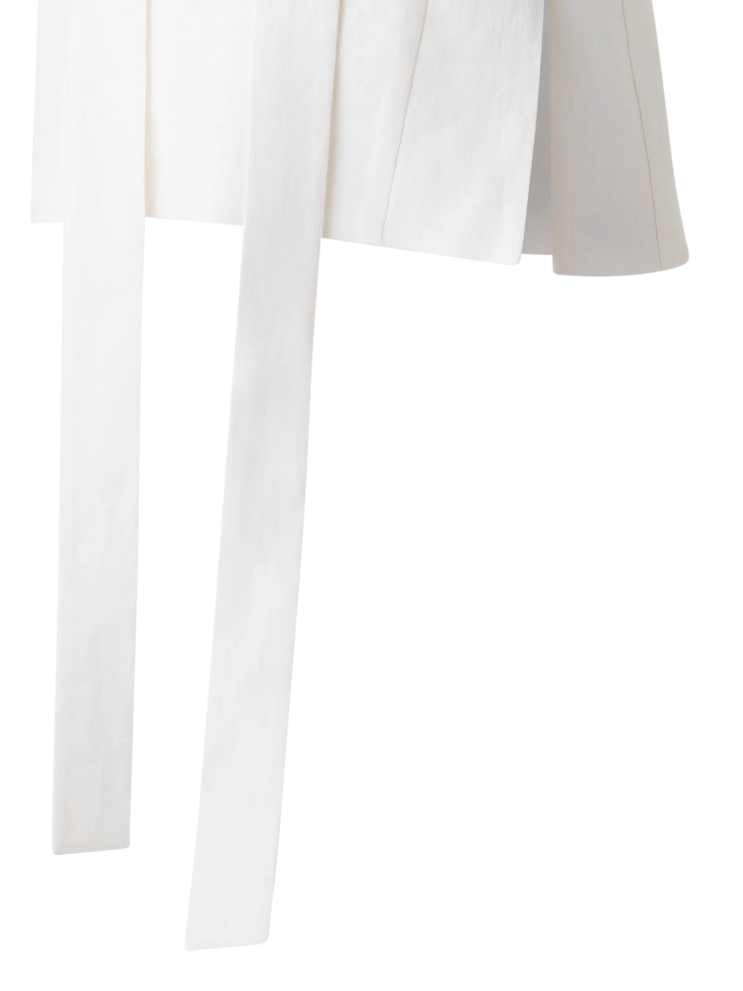 Sleeveless Tie Neck Blouse in Linen Blend - Image 3