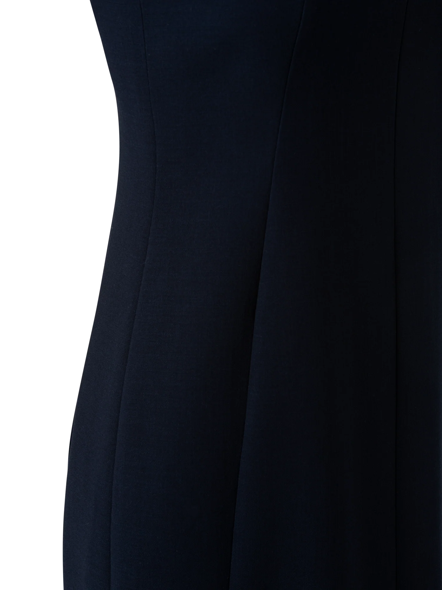 Sleeveless V-Neck Wool Double-Face Sheath Dress - Image 3