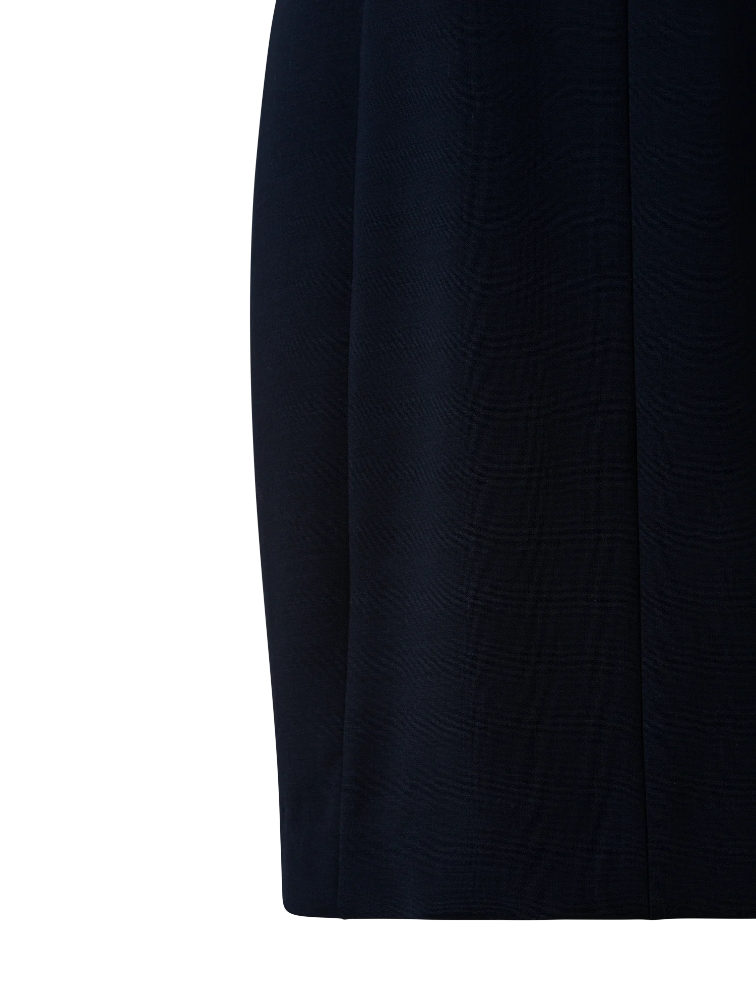 Sleeveless V-Neck Wool Double-Face Sheath Dress - Image 4