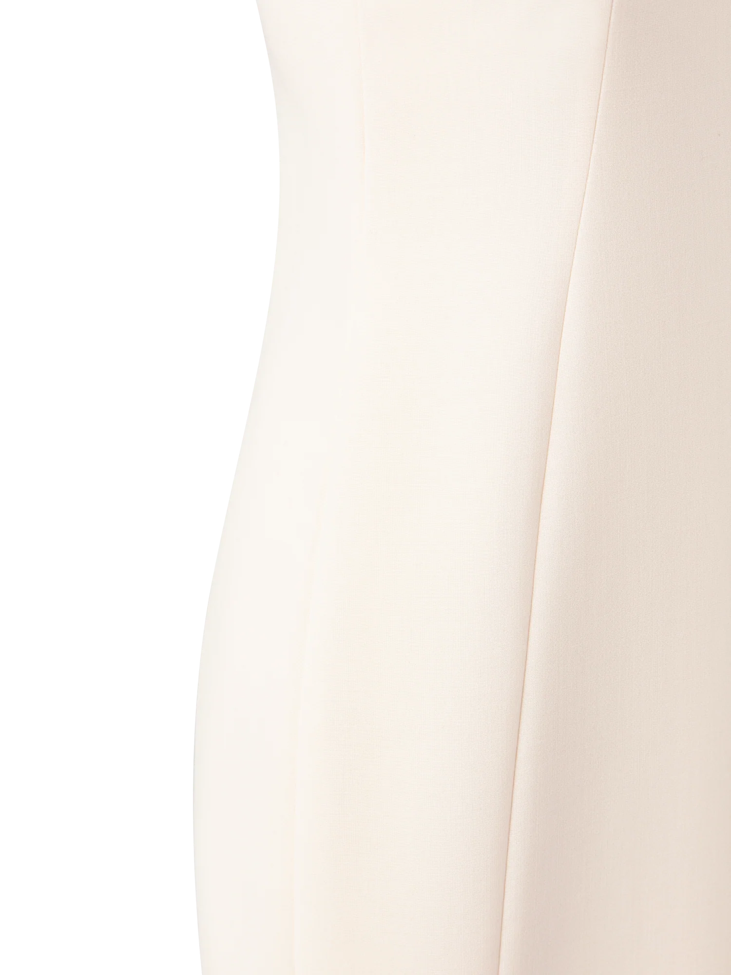 Sleeveless V-Neck Wool Double-Face Sheath Dress - Image 3
