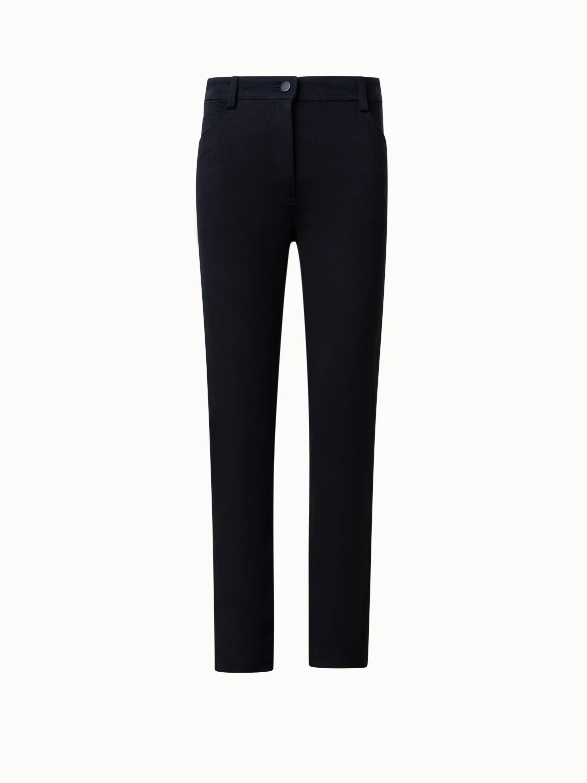 Slim-Fit Cropped Denim Pants