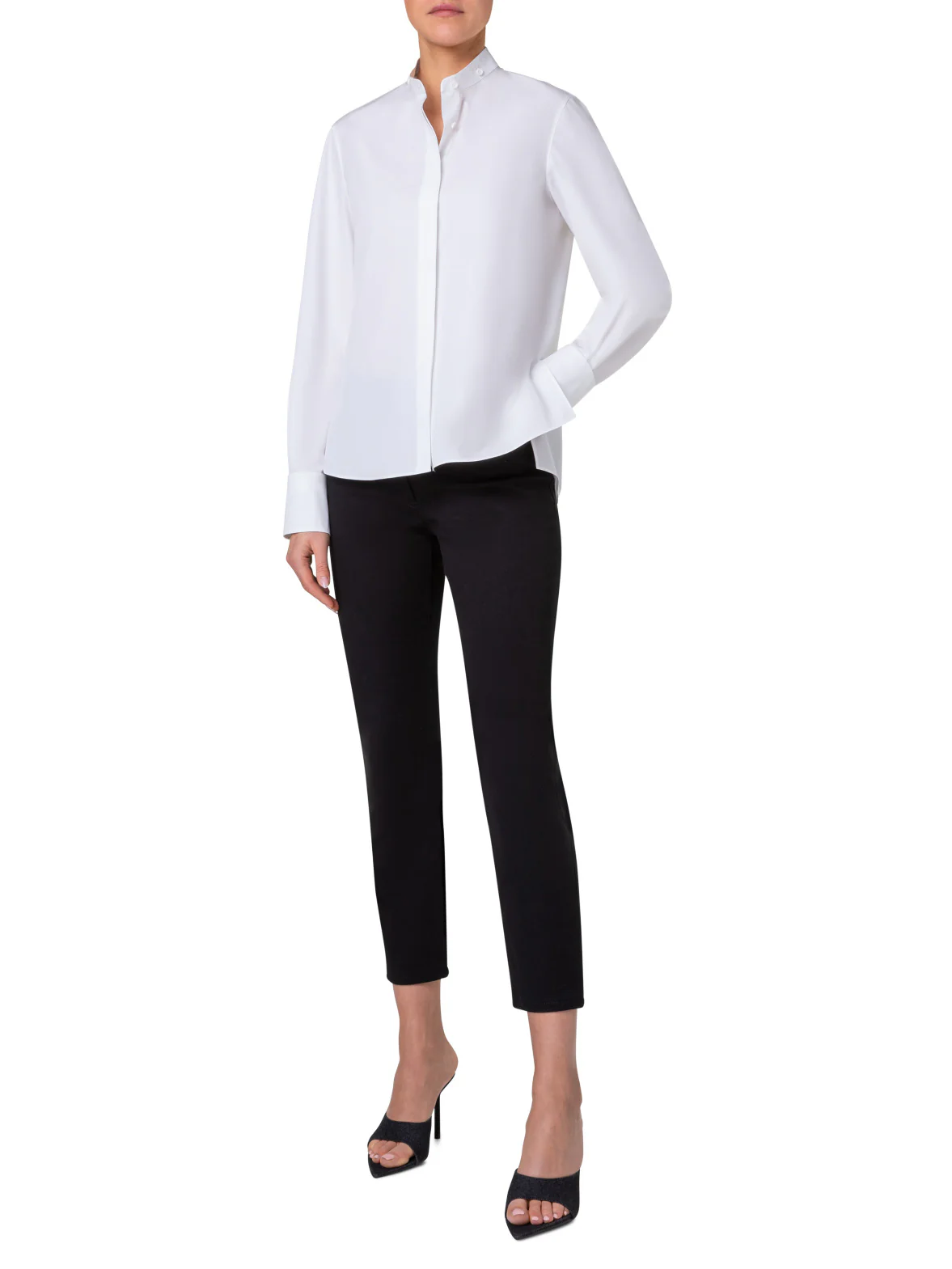 Slim-Fit Cropped Denim Pants - Image 3