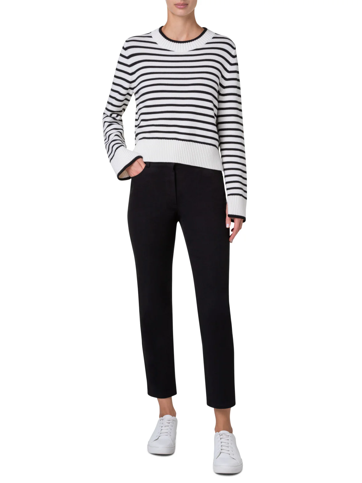 Slim-Fit Cropped Denim Pants - Image 4