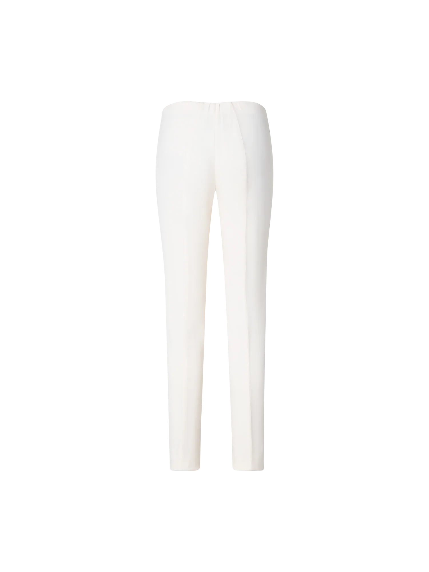 Slim Silk Stretch Crêpe Pants - Image 3