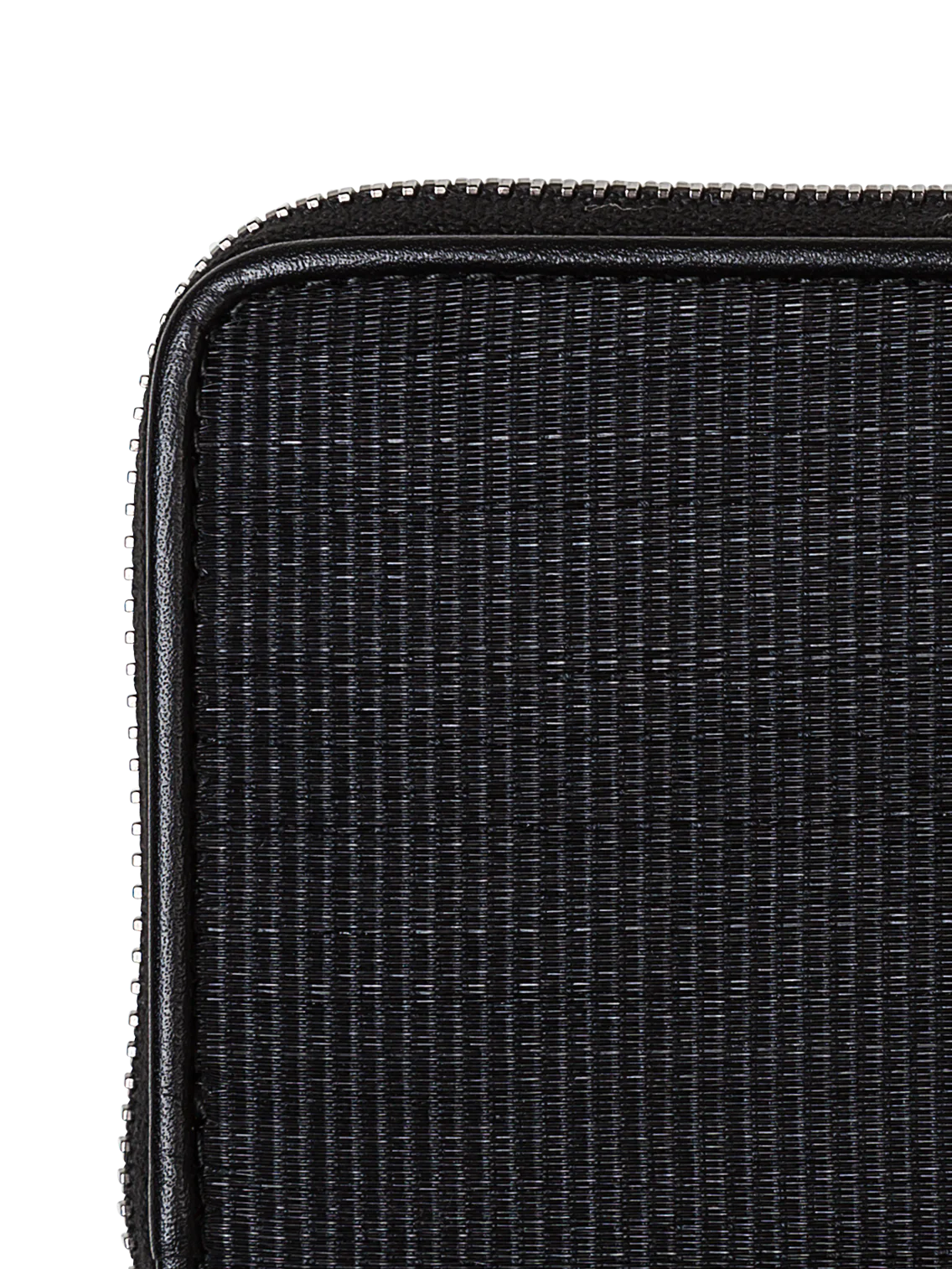 Small Zip Wallet in Horsehair Fabric with Boxcalf Leather Lining - Image 2