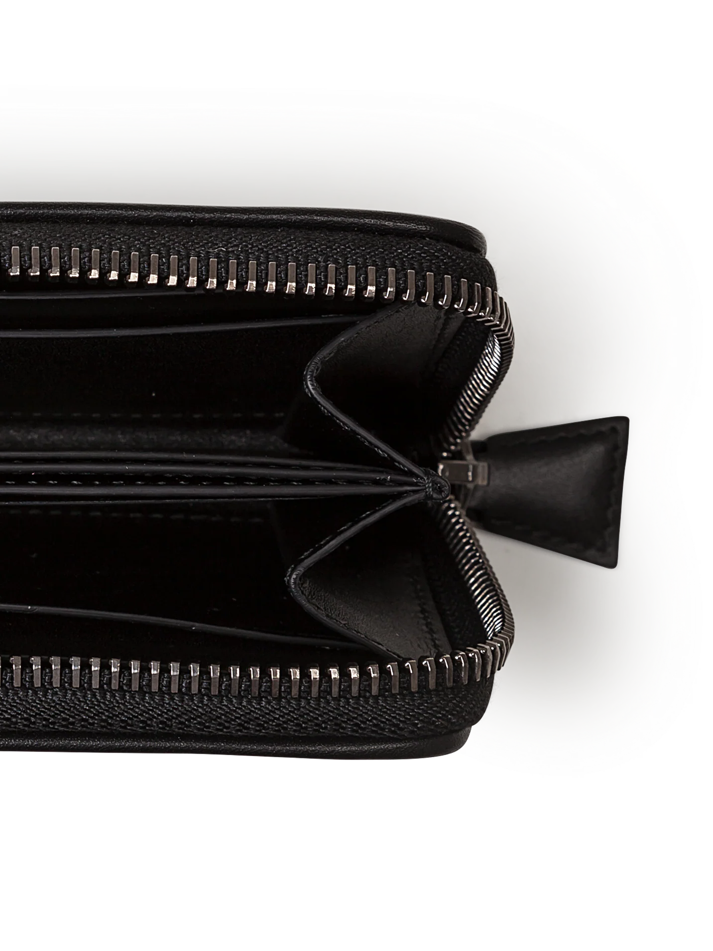 Small Zip Wallet in Horsehair Fabric with Boxcalf Leather Lining - Image 3