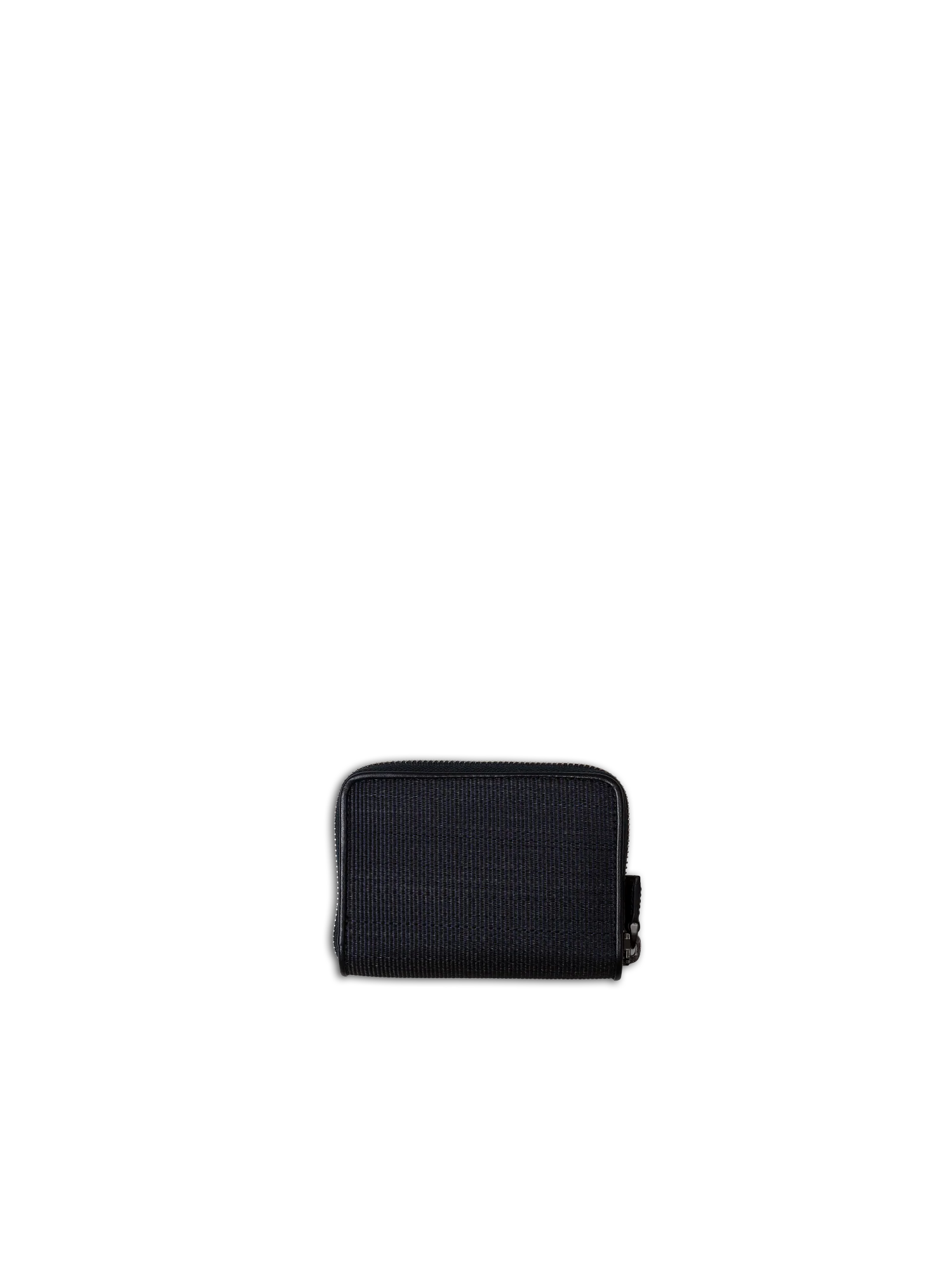 Small Zip Wallet in Horsehair Fabric with Boxcalf Leather Lining