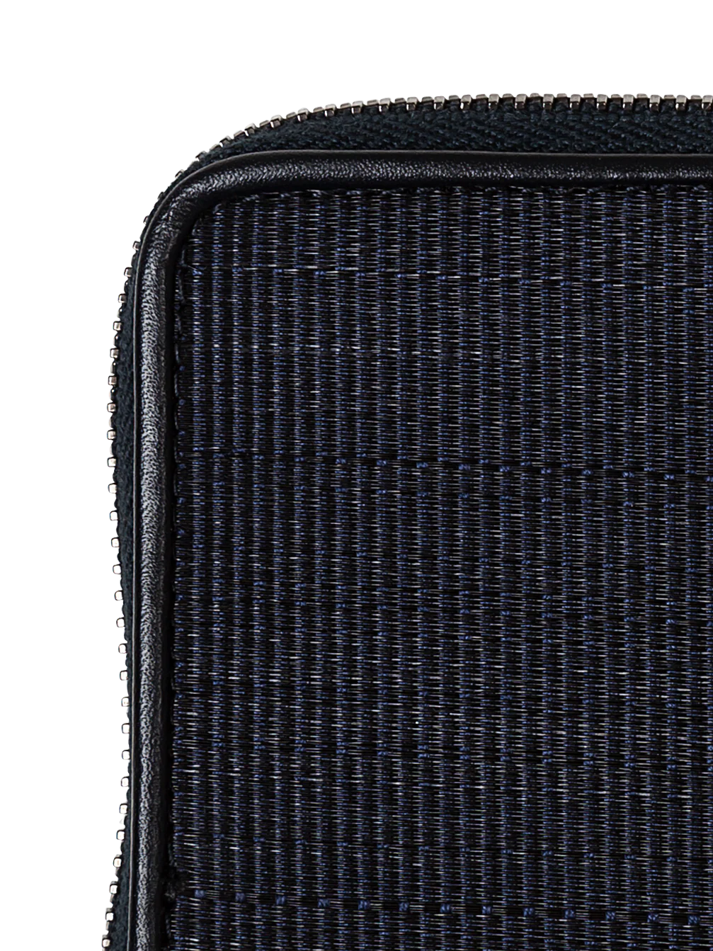 Small Zip Wallet in Horsehair Fabric with Boxcalf Leather Lining - Image 2