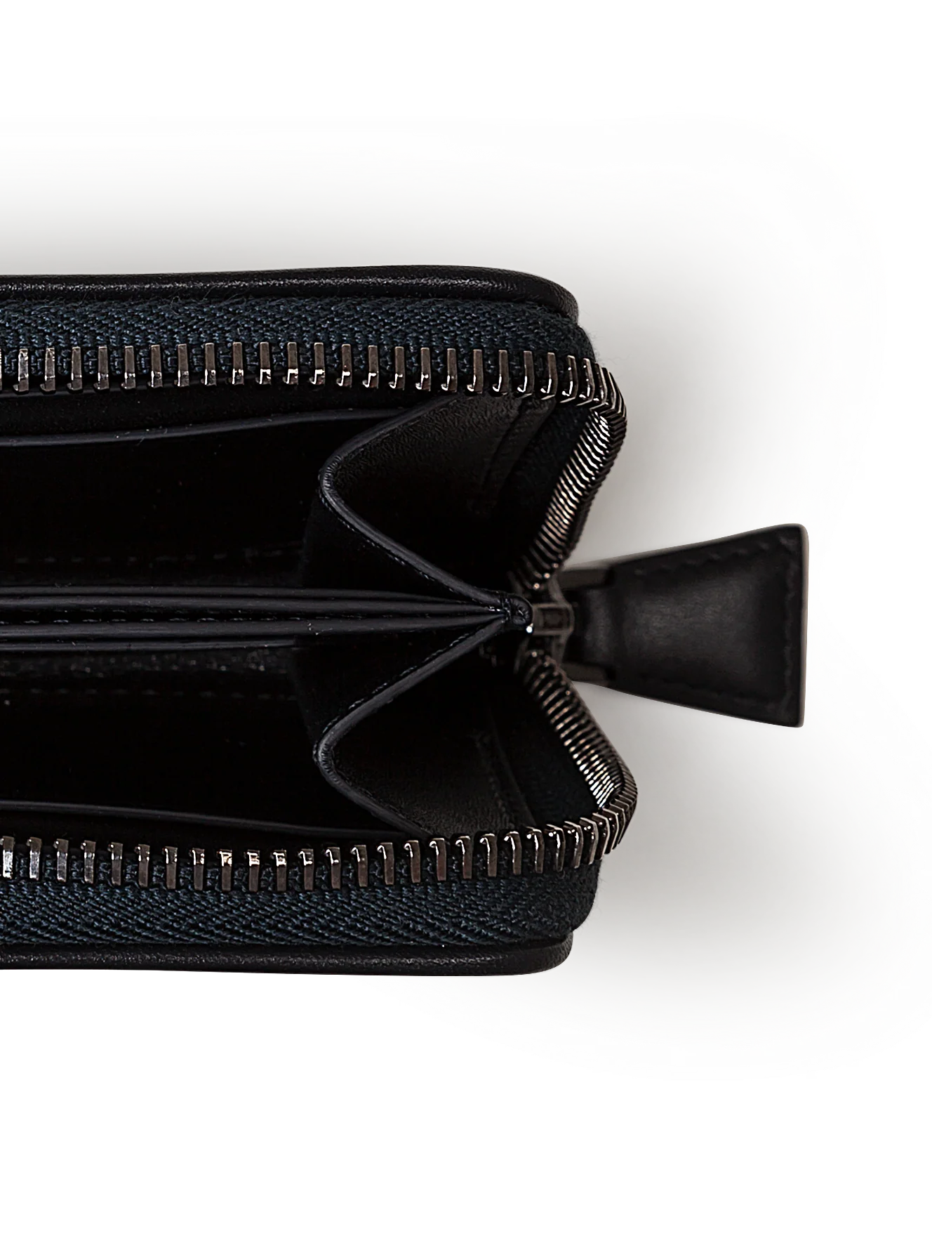 Small Zip Wallet in Horsehair Fabric with Boxcalf Leather Lining - Image 3