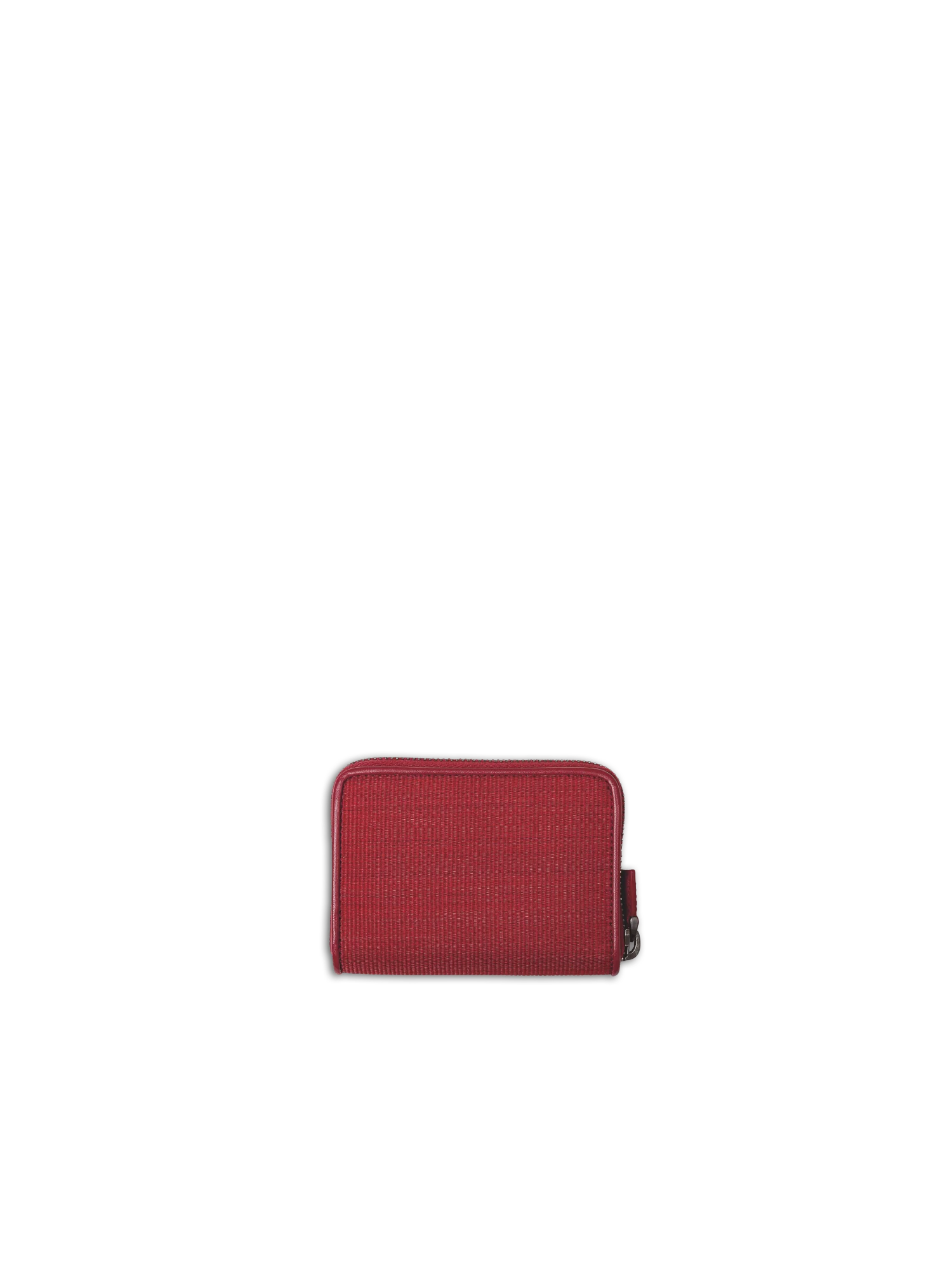 Small Zip Wallet in Horsehair Fabric with Boxcalf Leather Lining