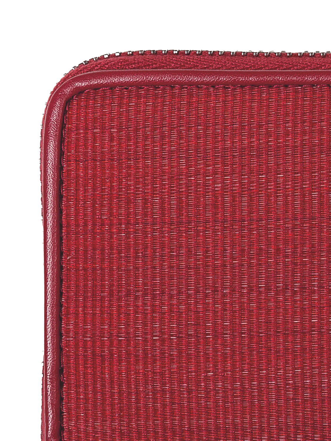 Small Zip Wallet in Horsehair Fabric with Boxcalf Leather Lining - Image 2