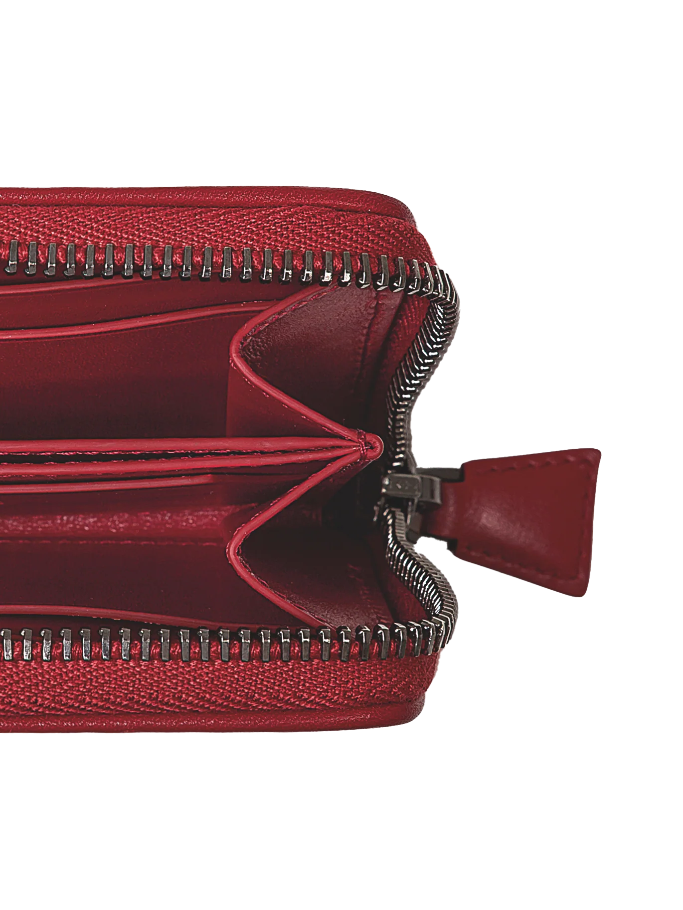 Small Zip Wallet in Horsehair Fabric with Boxcalf Leather Lining - Image 3
