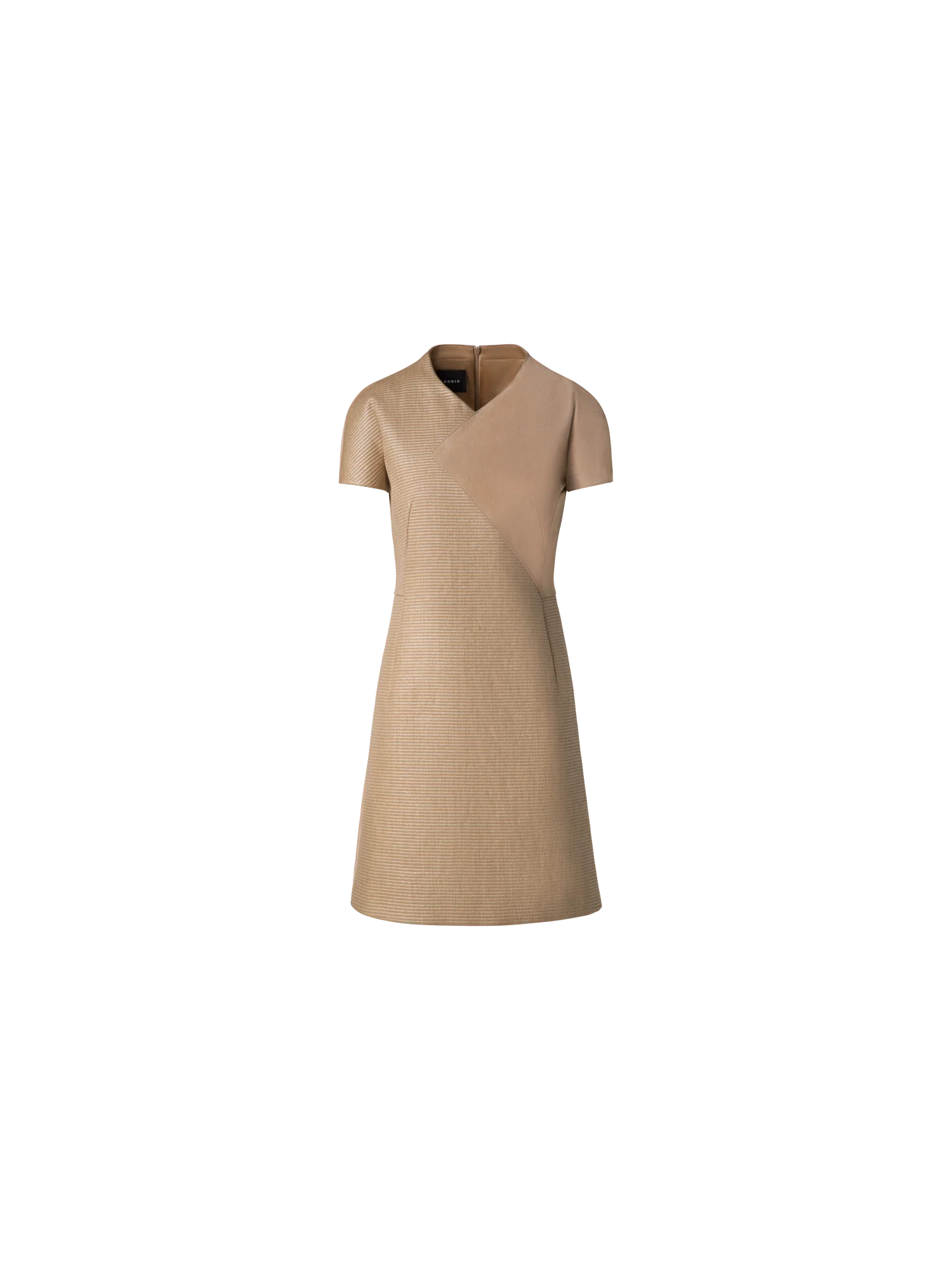 Soft Cotton Raffia and Suede Leather Dress