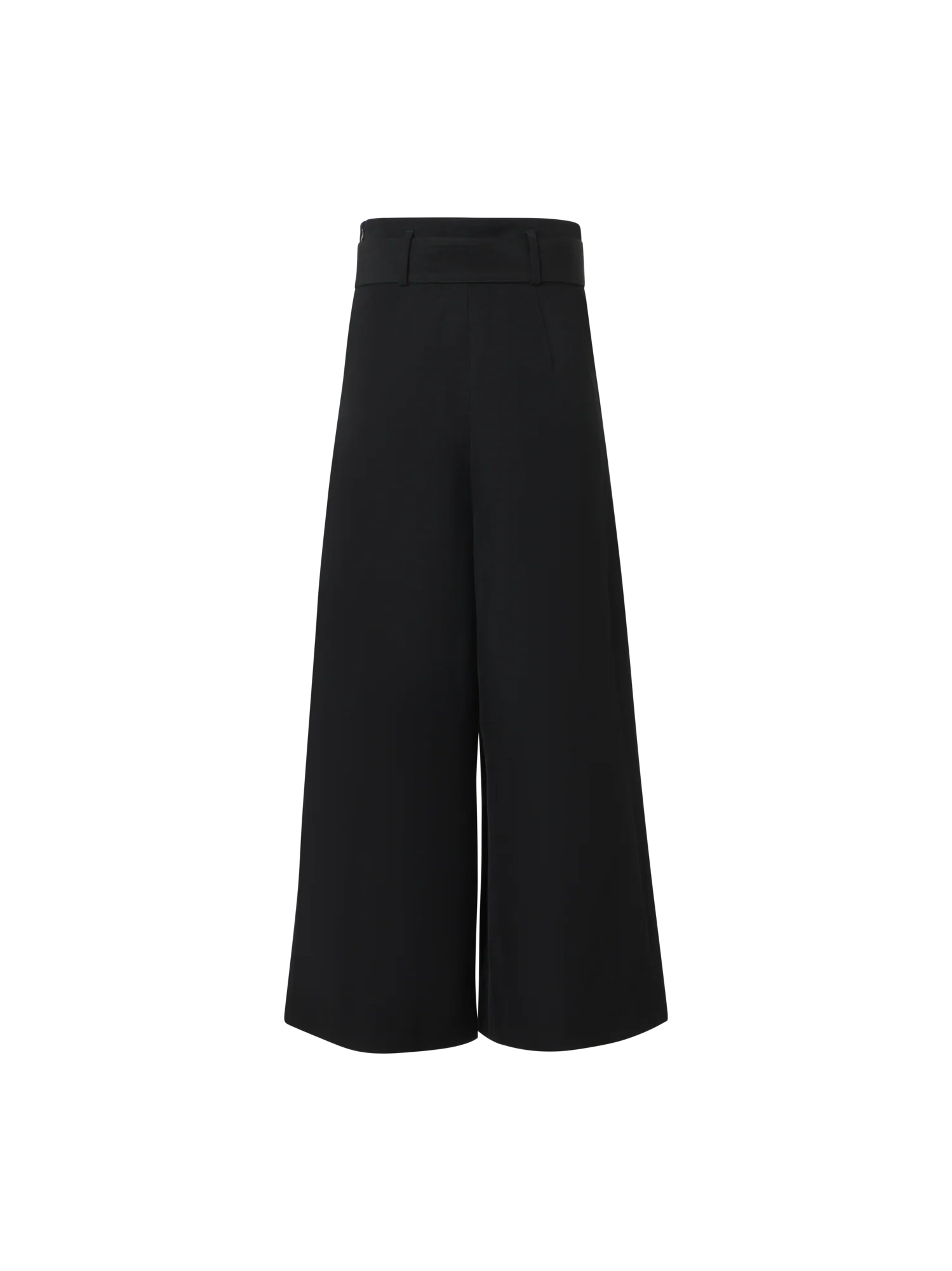 Fiorella High-Rise Pleated Linen-Viscose Culotte Pants - Image 2