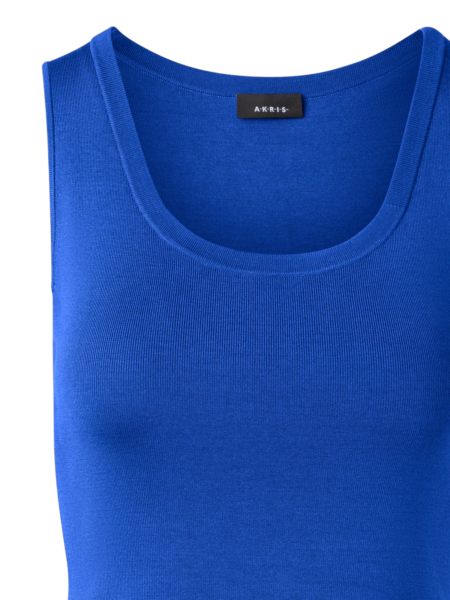 Fitted Stretch Silk Knit Tank Top - Image 2