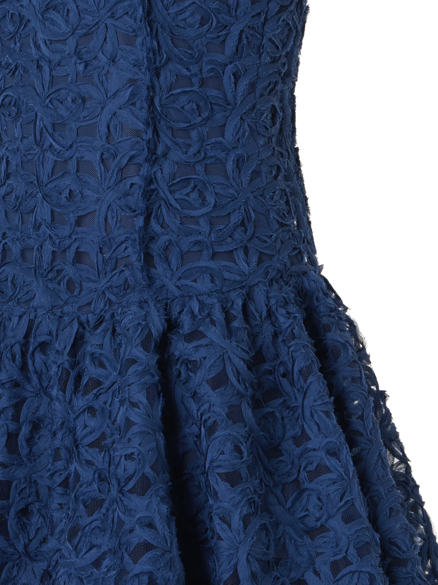 Flounced Mini Dress in 3D Scribble Tulle - Image 3