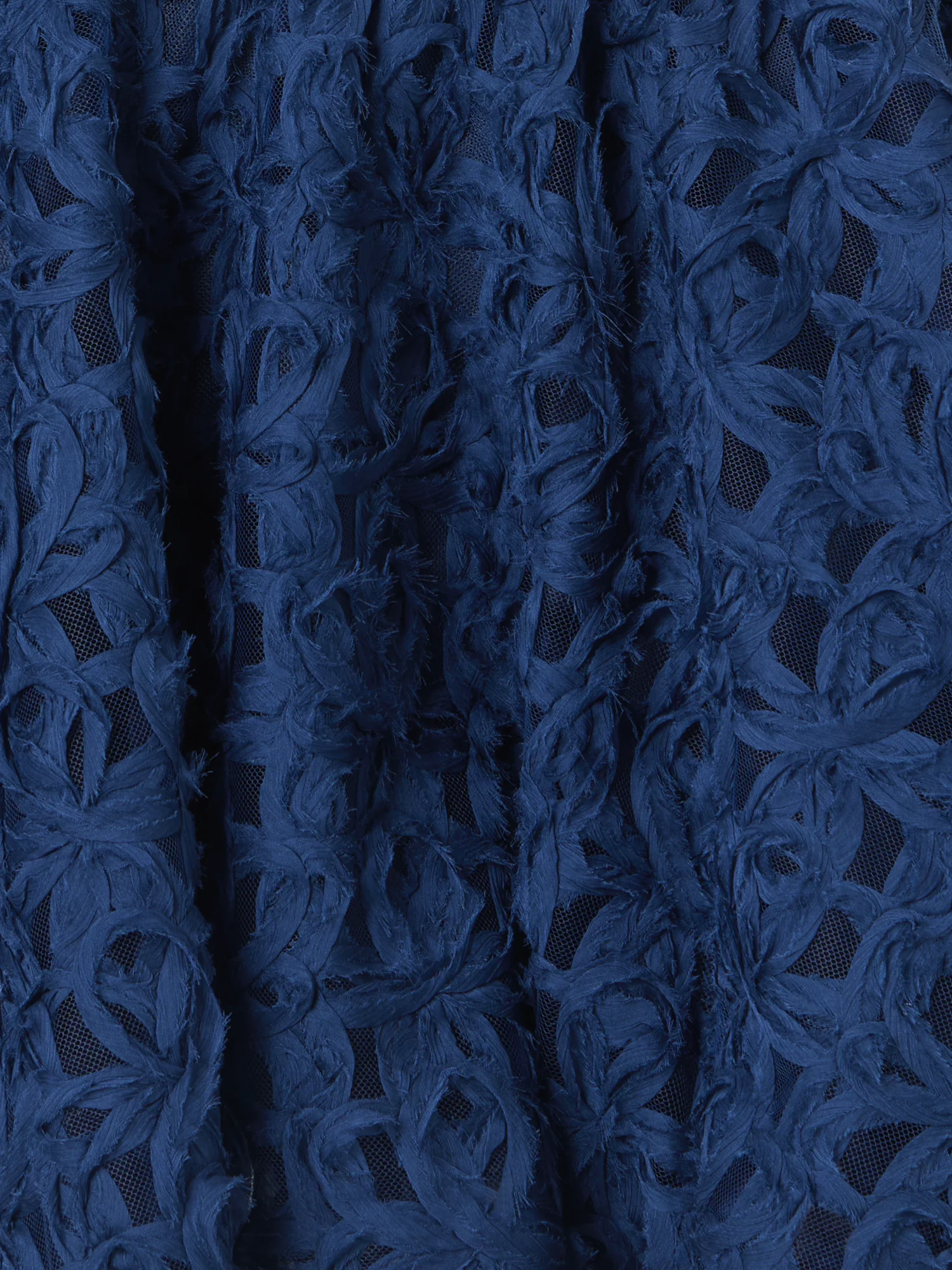 Flounced Mini Dress in 3D Scribble Tulle - Image 4