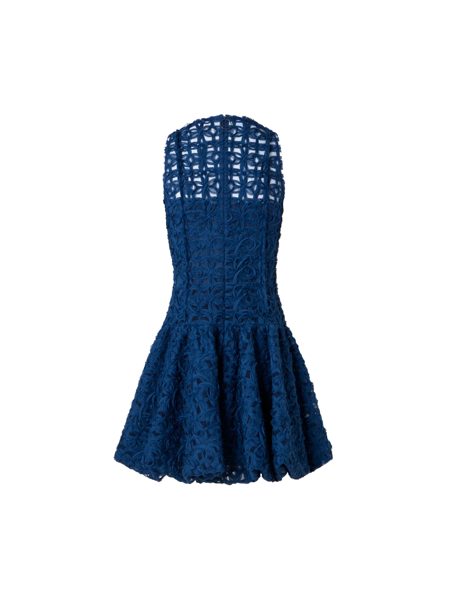 Flounced Mini Dress in 3D Scribble Tulle - Image 5