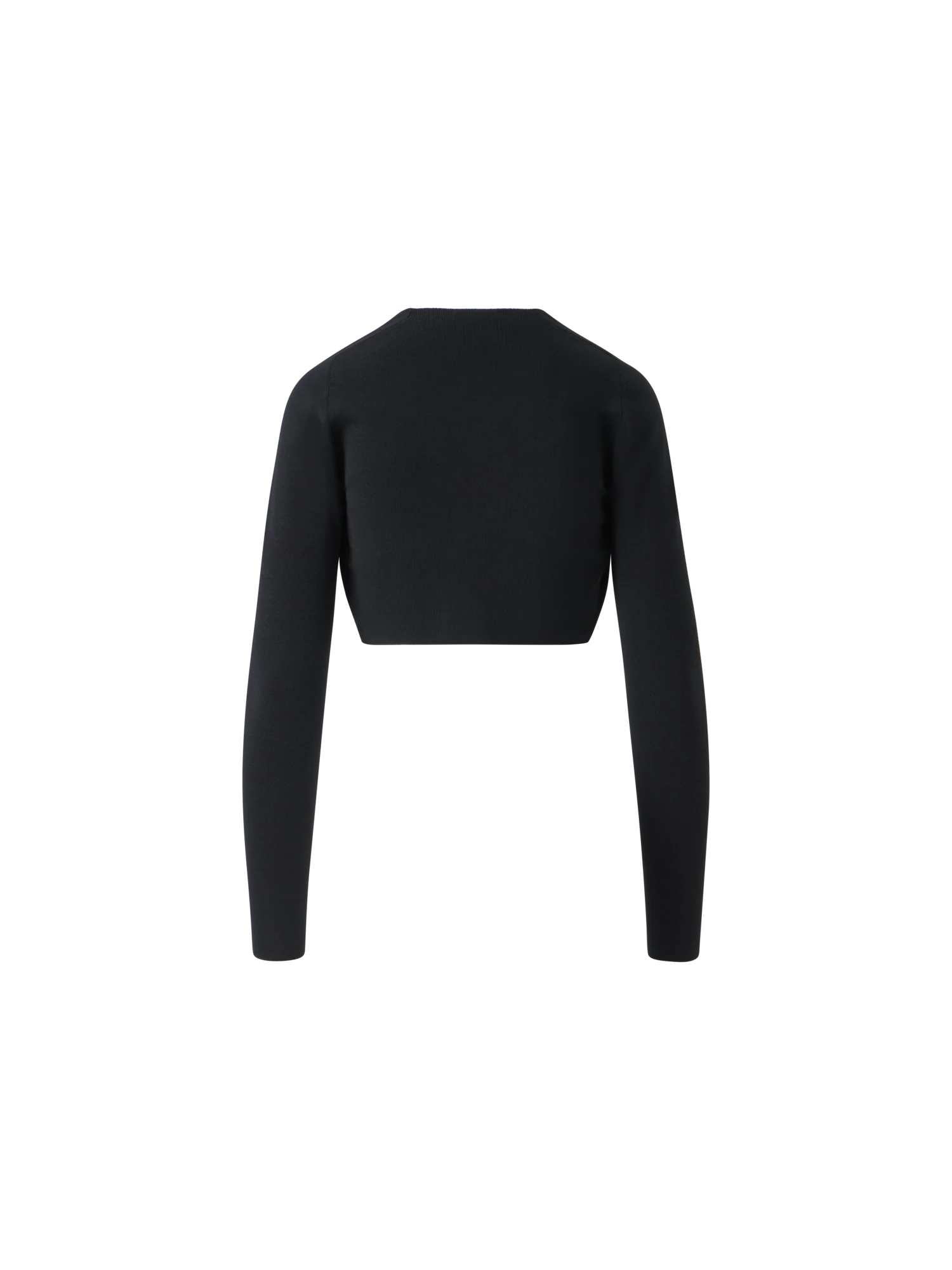 Merino Wool Cropped Bolero Cardigan - Image 2