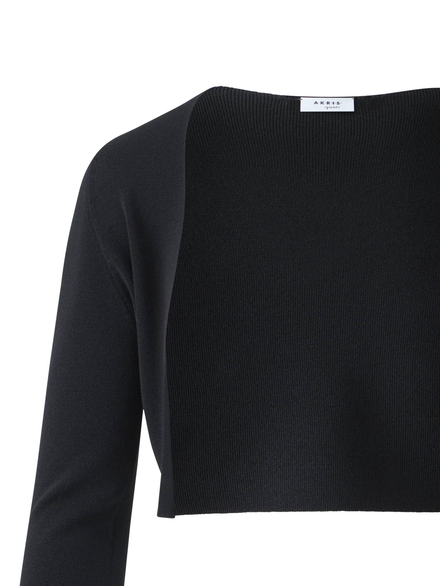 Merino Wool Cropped Bolero Cardigan - Image 3