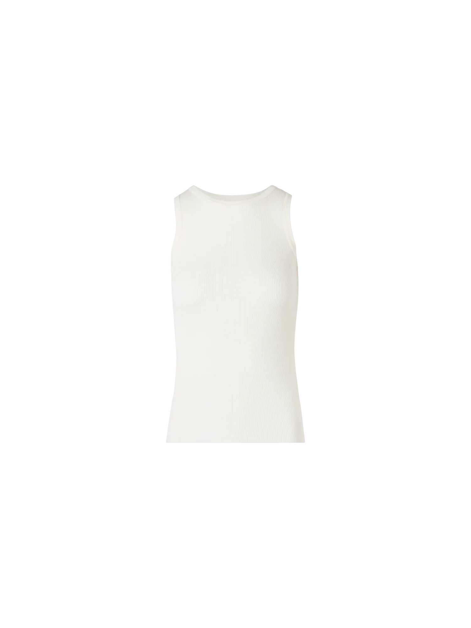 Sleeveless Ribbed Silk Knit Top