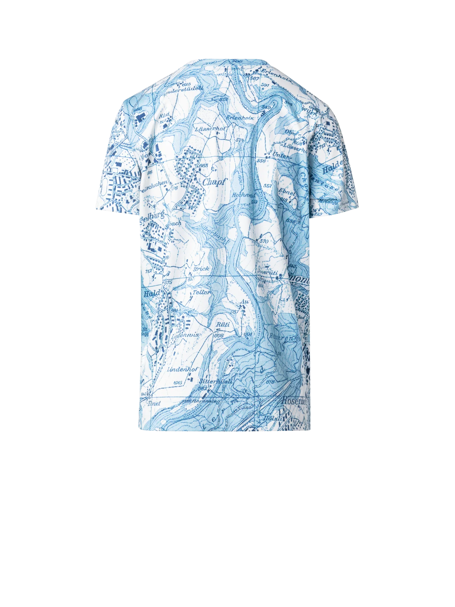 St. Gallen Map Print Cotton Jersey T-shirt - Image 3