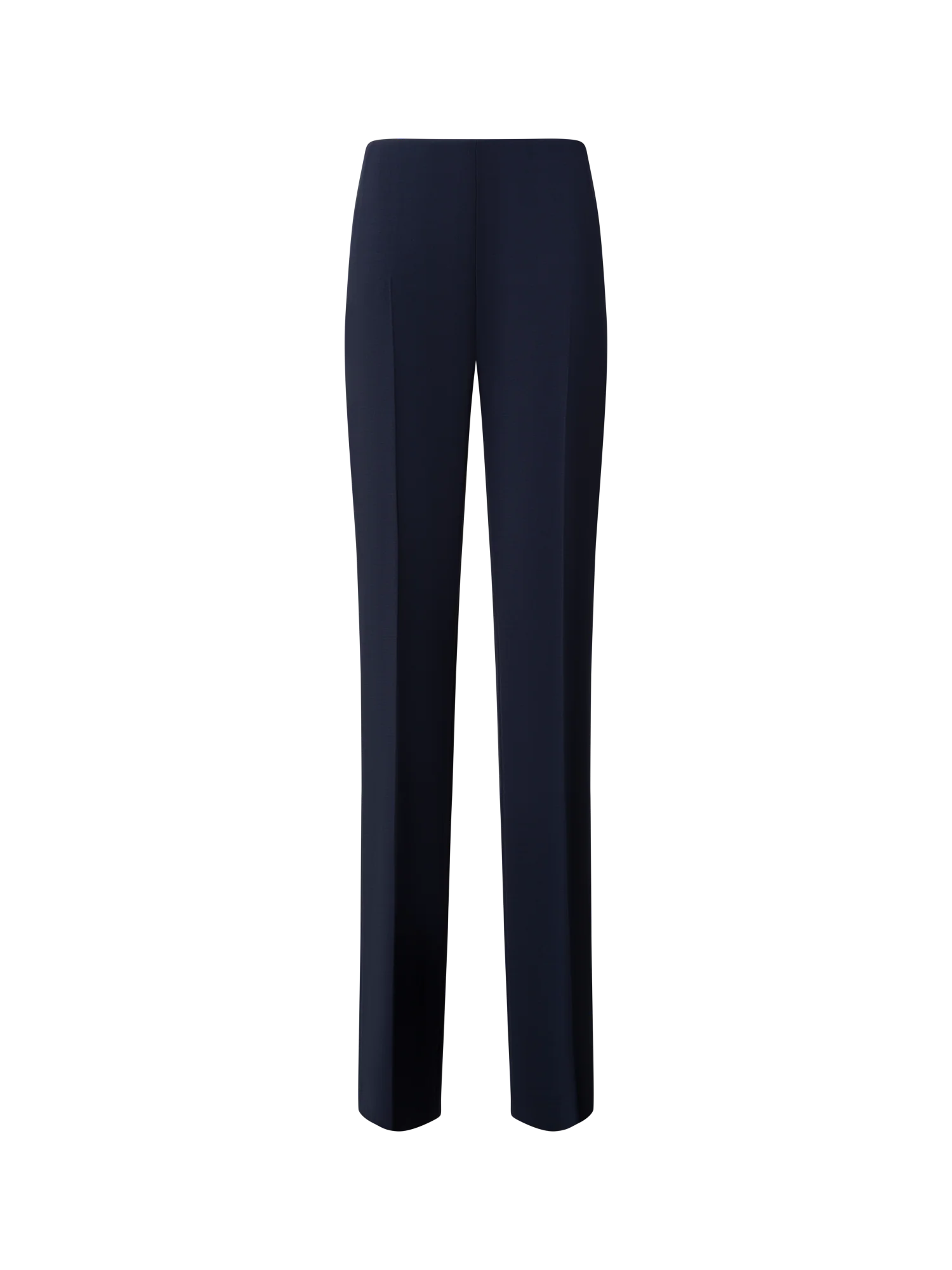Straight Wool Double-Face Pants
