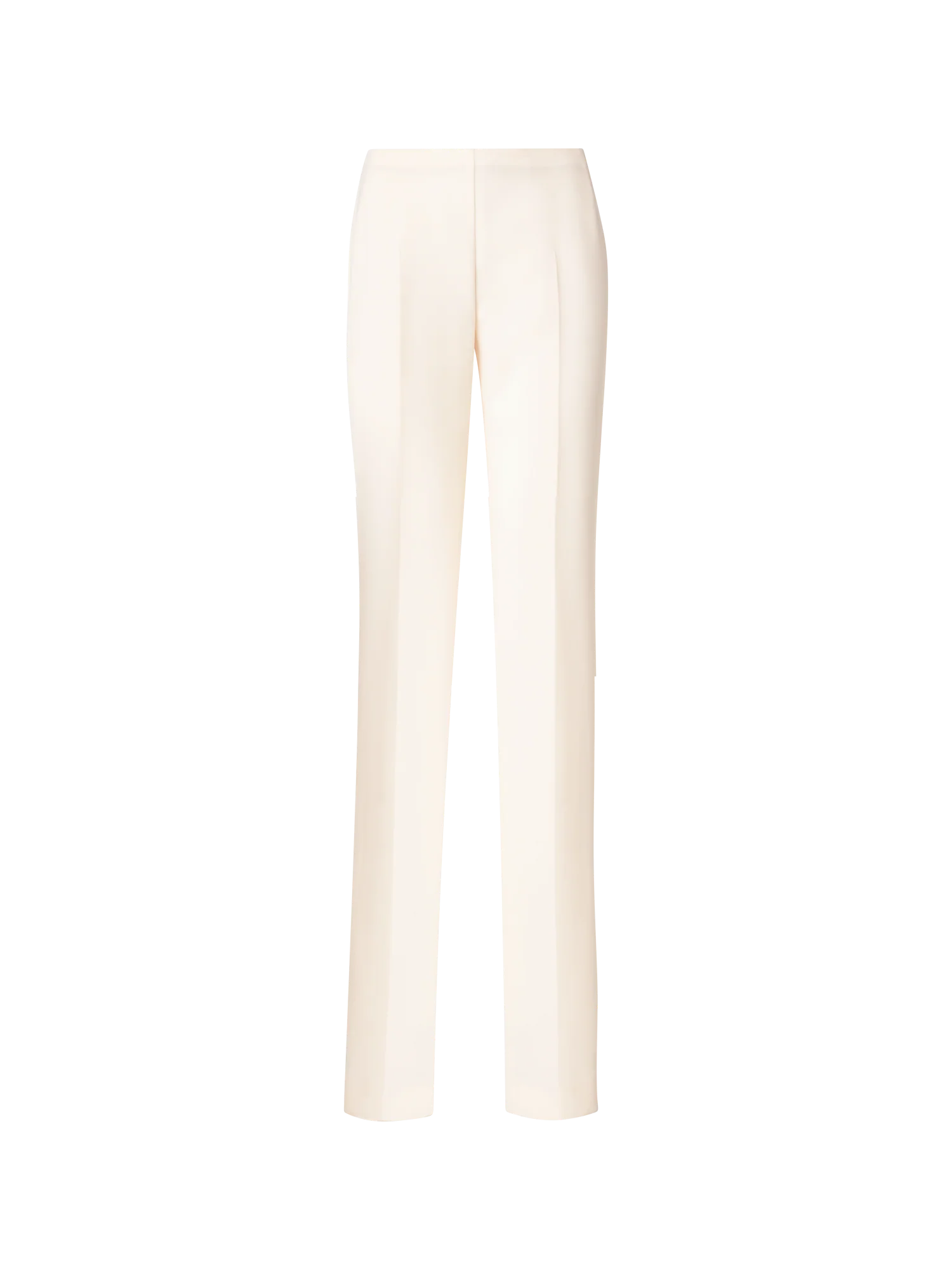 Straight Wool Double-Face Pants
