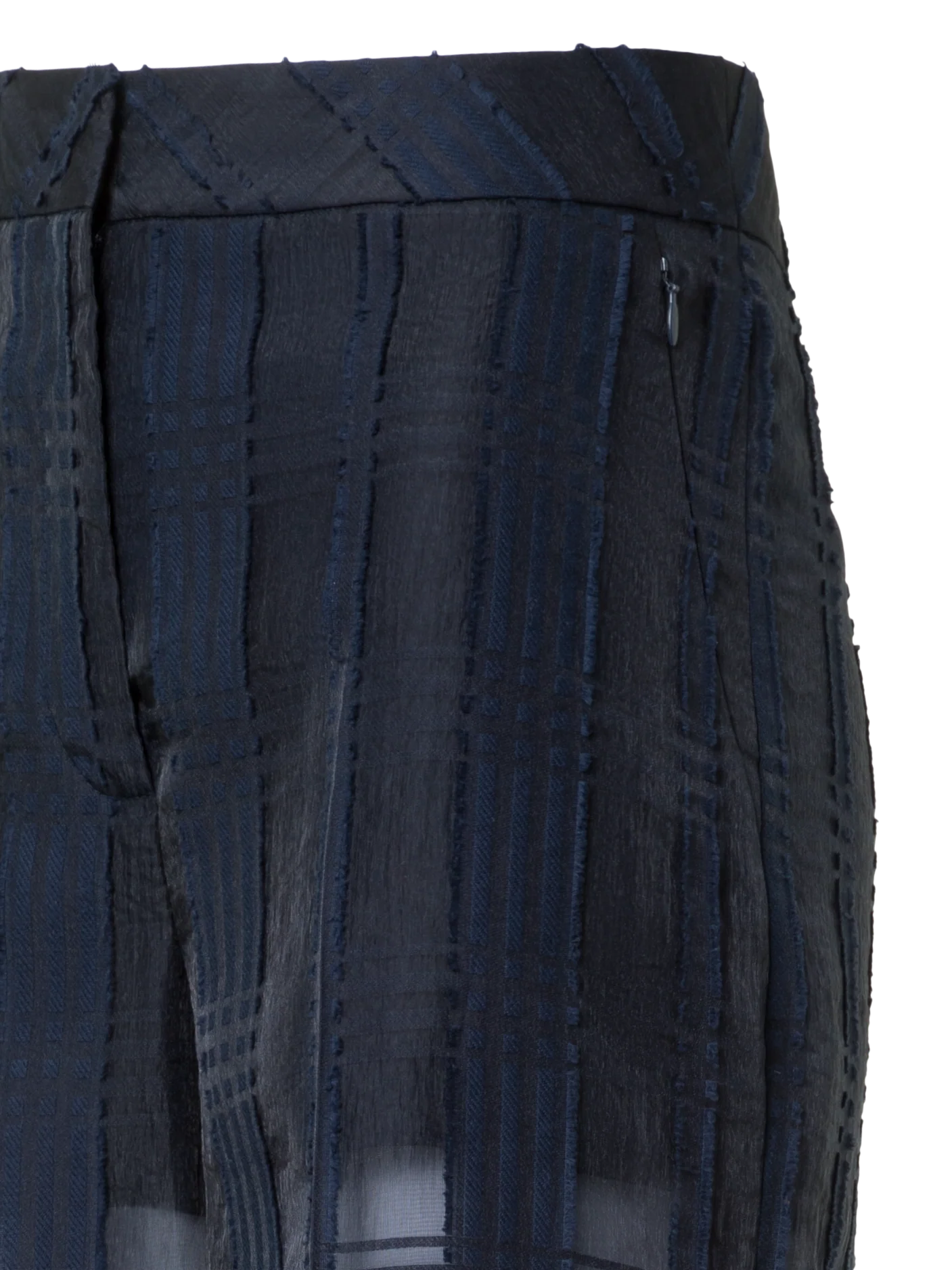 Straight Wide Cotton Plaid Pants - Image 3