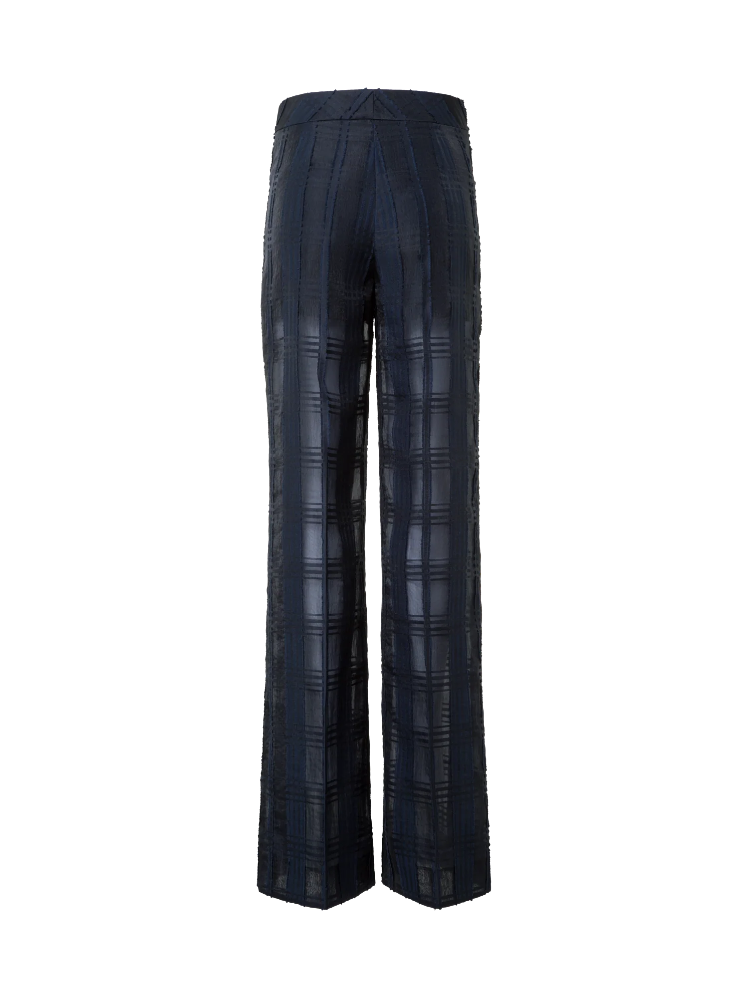 Straight Wide Cotton Plaid Pants - Image 4