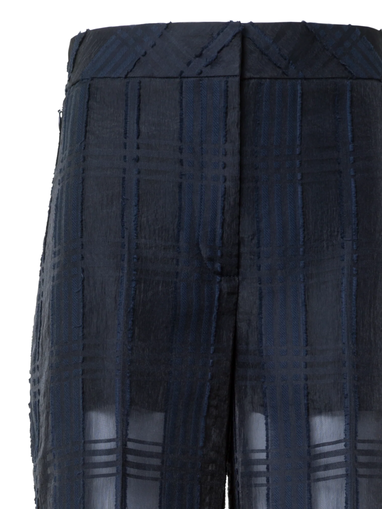 Straight Wide Cotton Plaid Pants - Image 5