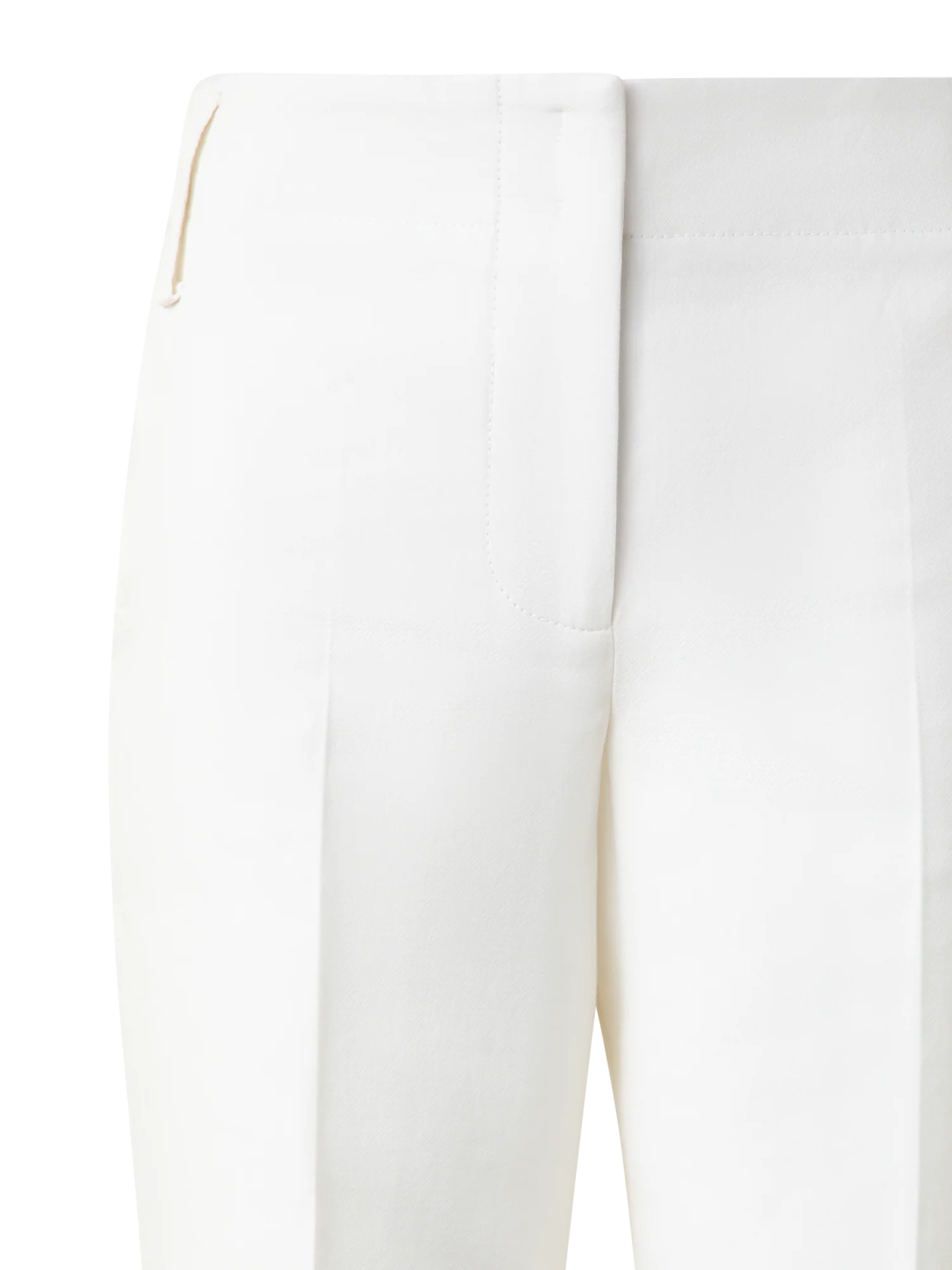 Tapered Cotton Silk Double-Face Pants - Image 4