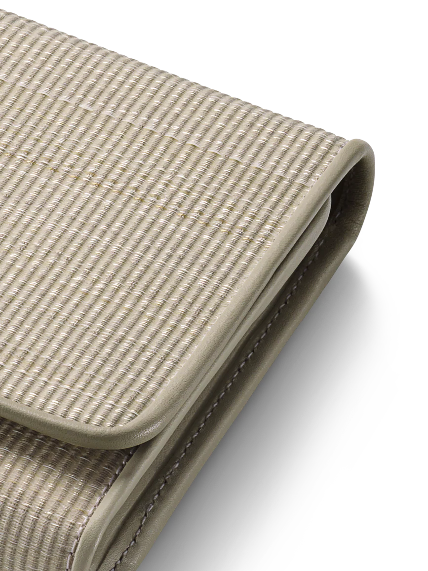 Tri-Fold Wallet in Horsehair Fabric - Image 2