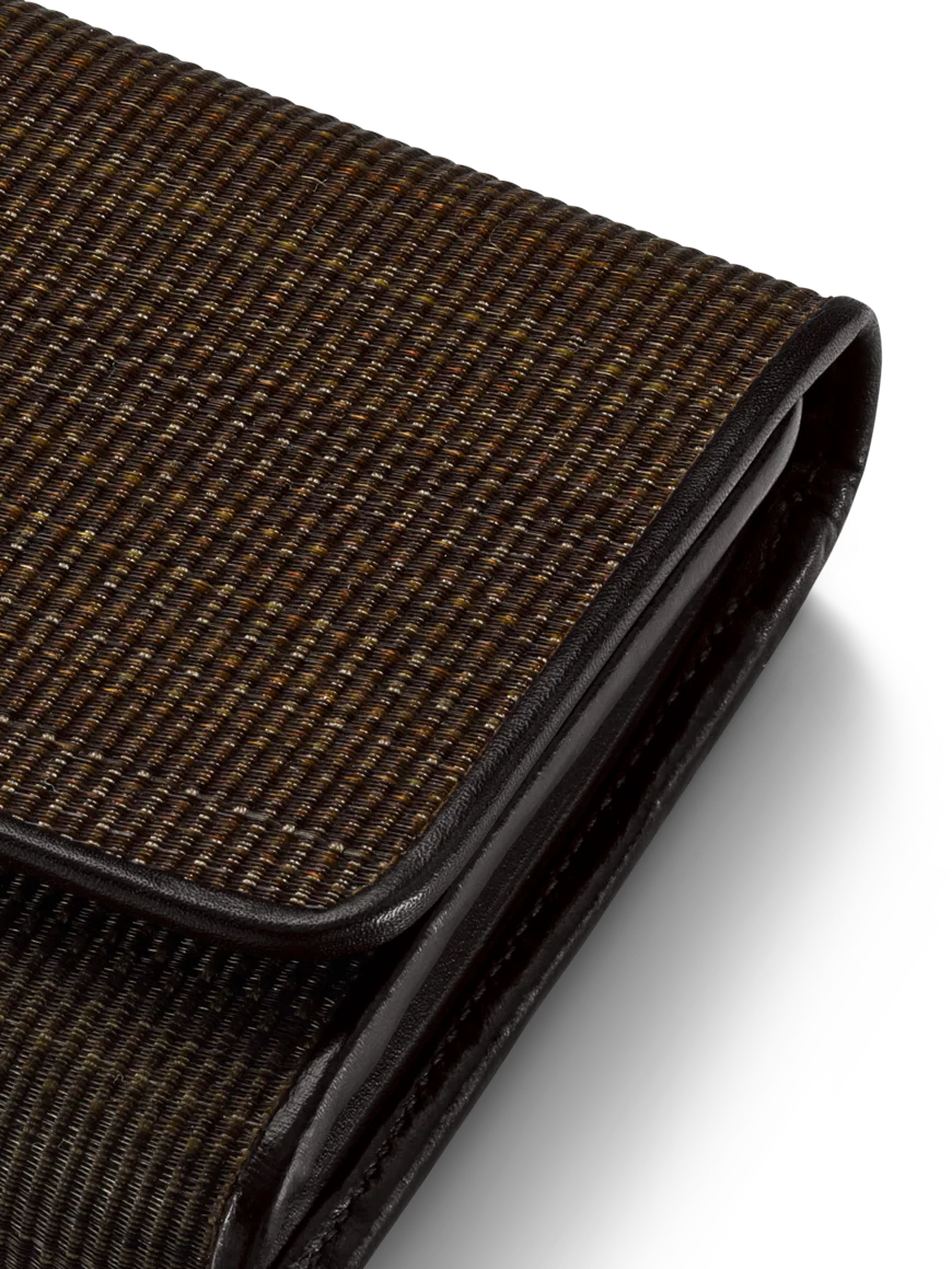 Tri-Fold Wallet in Horsehair Fabric - Image 2