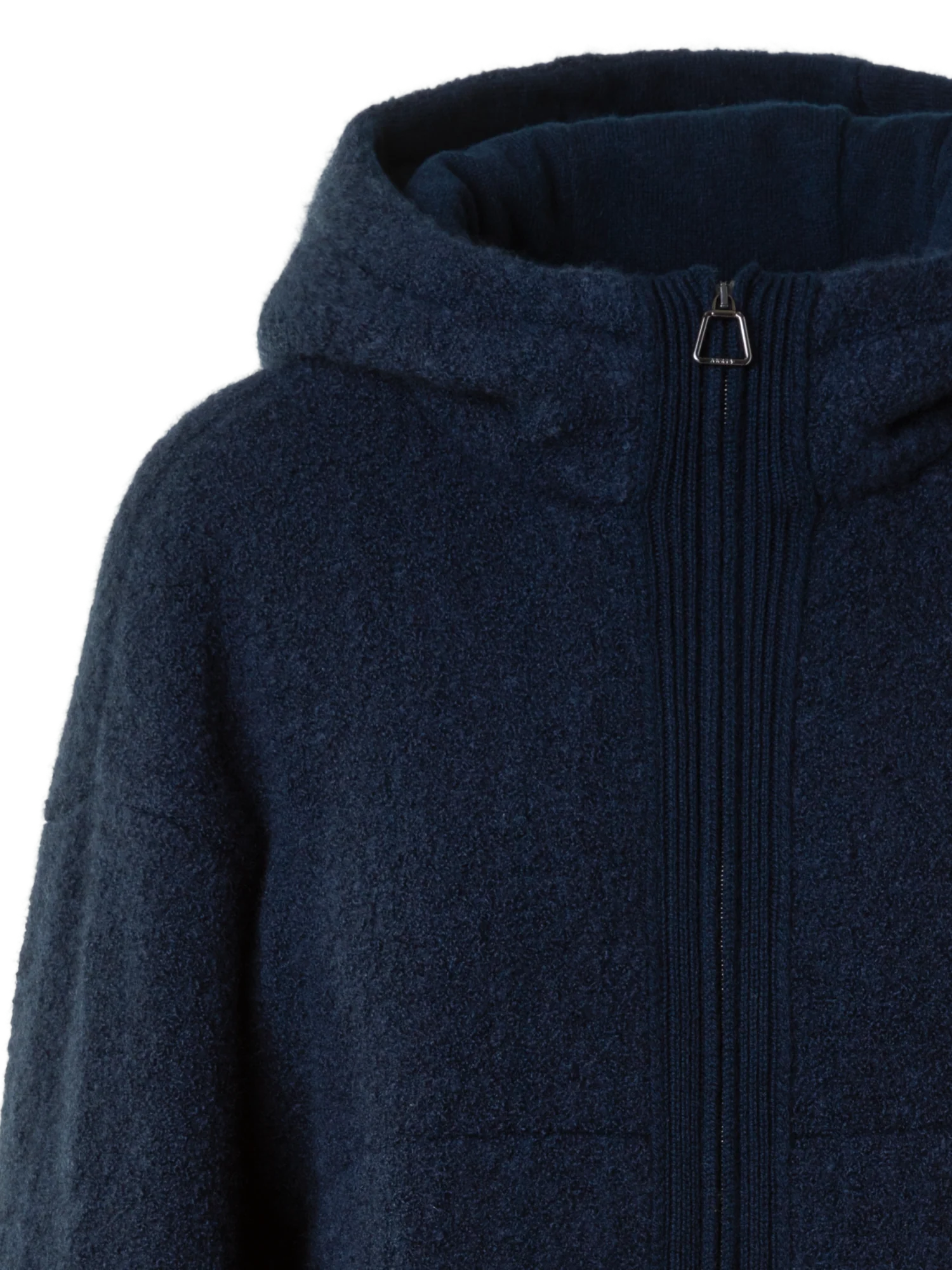 Ultra-Soft Cashmere Silk Bouclé Zip Hoodie - Image 3
