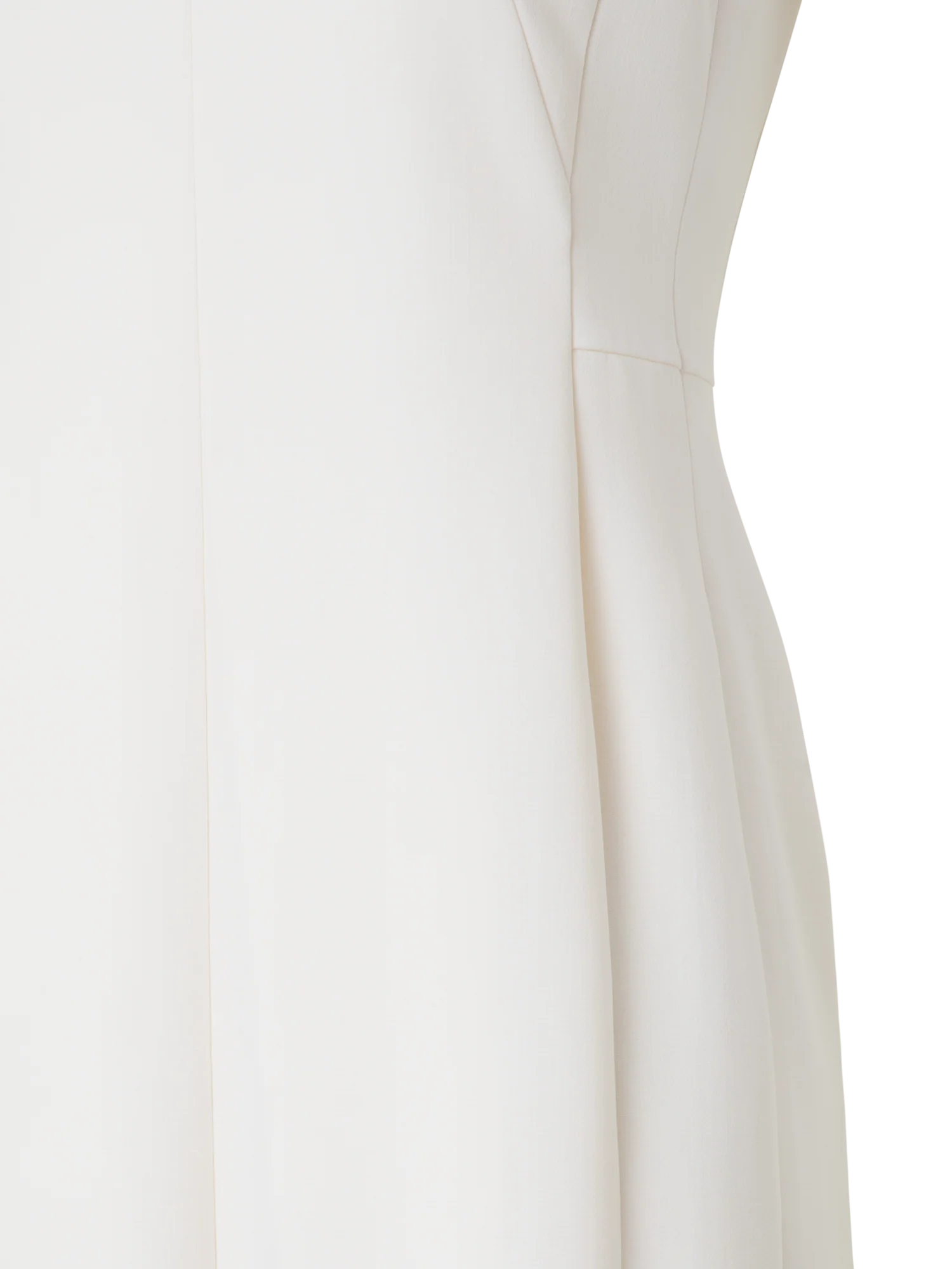 V-Neck Midi Sheath Dress in Wool Double-Face - Image 2