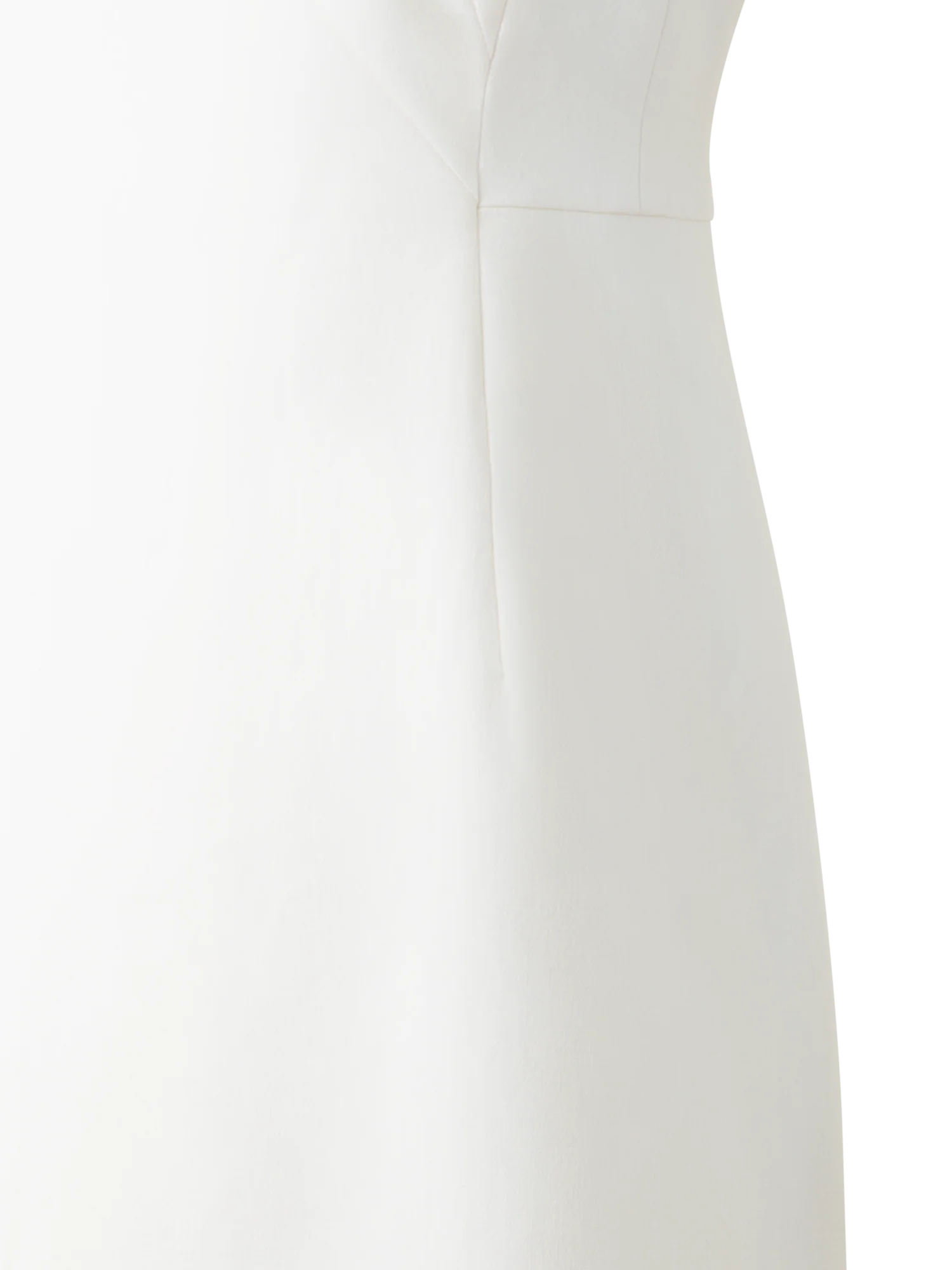 V-Neck Sheath Dress in Cotton Silk Double-Face - Image 3