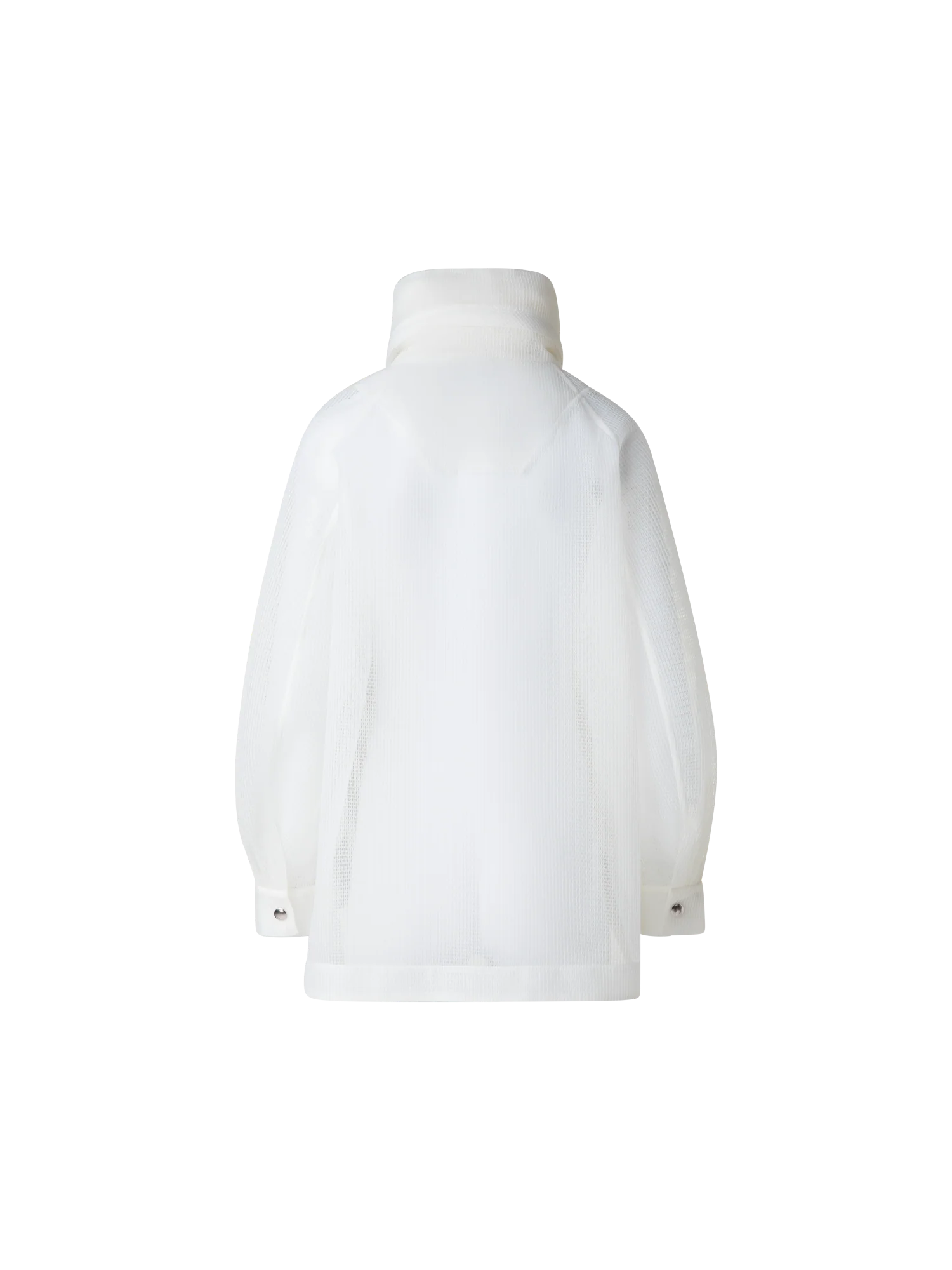 Water Repellent Parka in Sheer Techno-Grid - Image 4