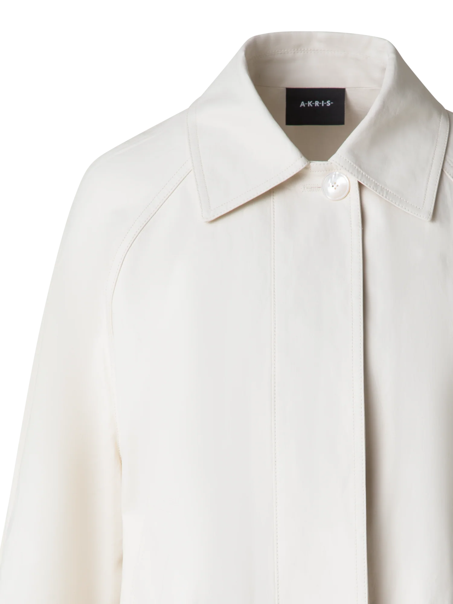 Water Repellent Short Jacket in Coated Linen - Image 5