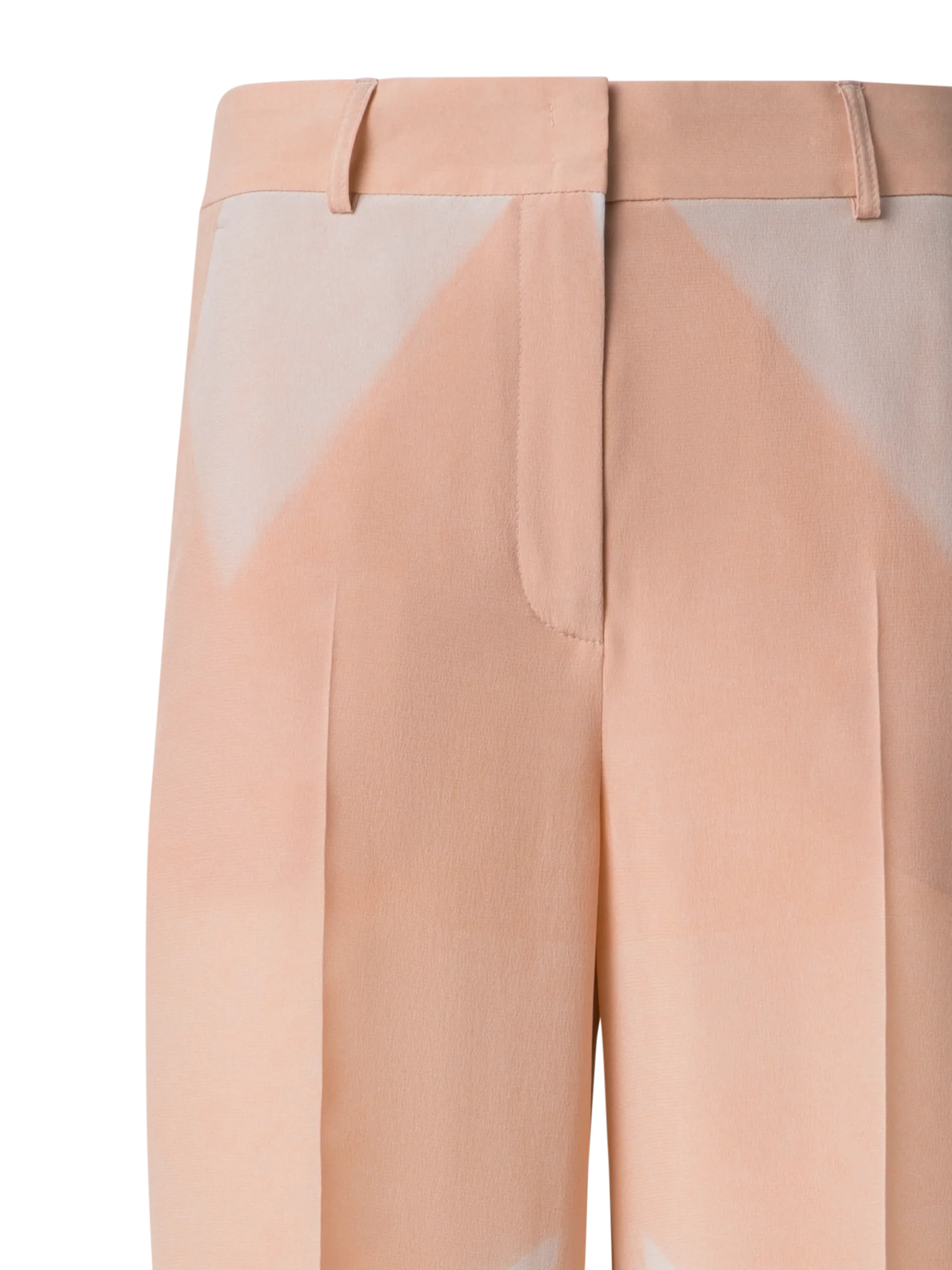 Wide Silk Pants with Chiaroscuro Print - Image 4