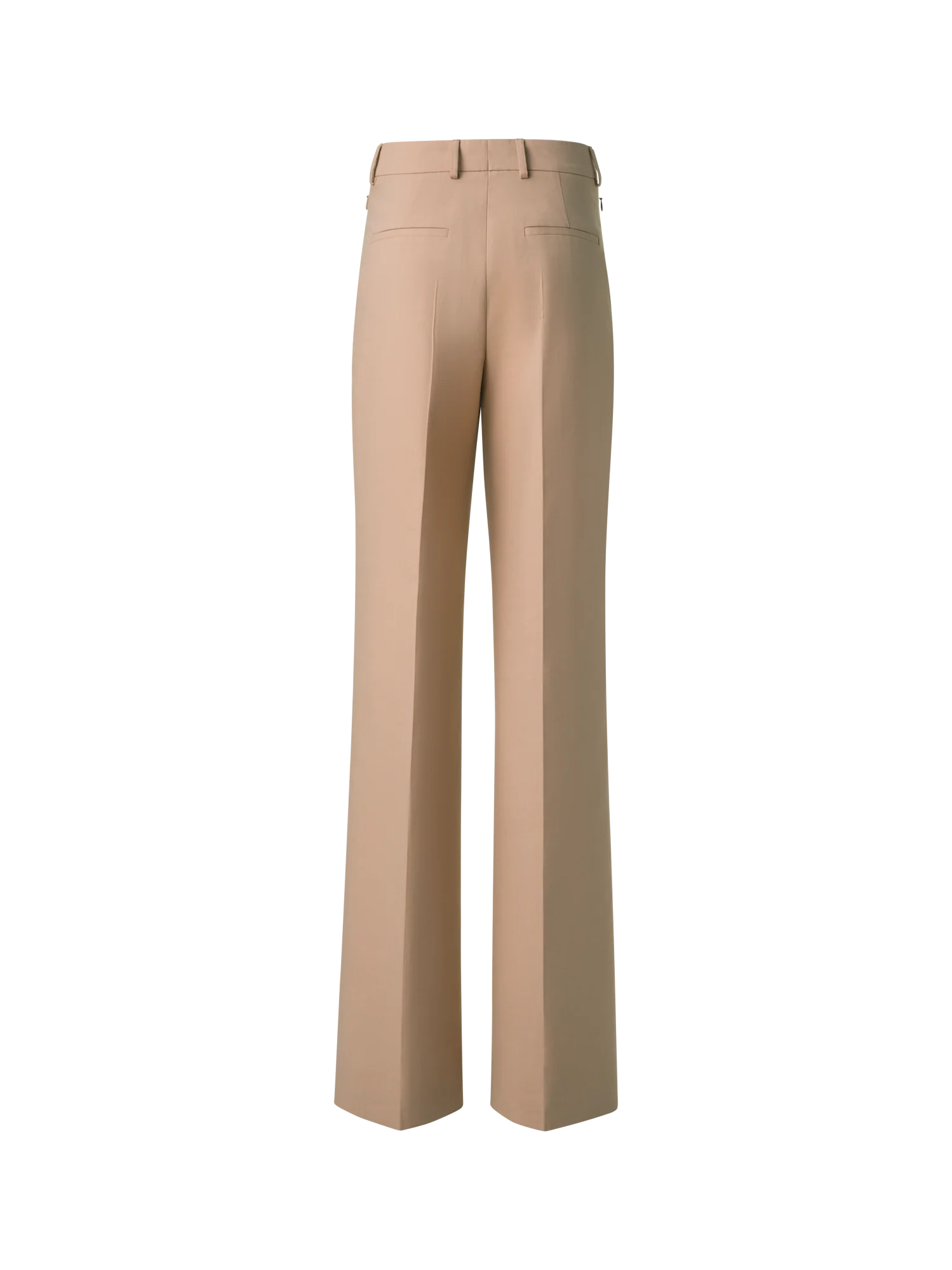 Wide Straight Cotton Double-Face Pants - Image 3